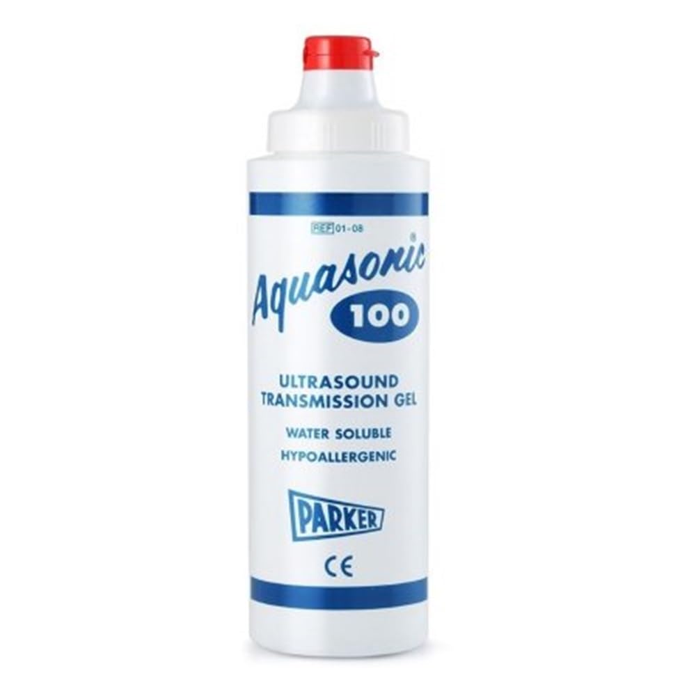 **Aquasonic 100 Ultrasonic Gel - 250ml (8.5 oz) Dispenser Bottle - Case of 72 - Ideal for Ultrasound, Medical Imaging & Tattoo Procedures**