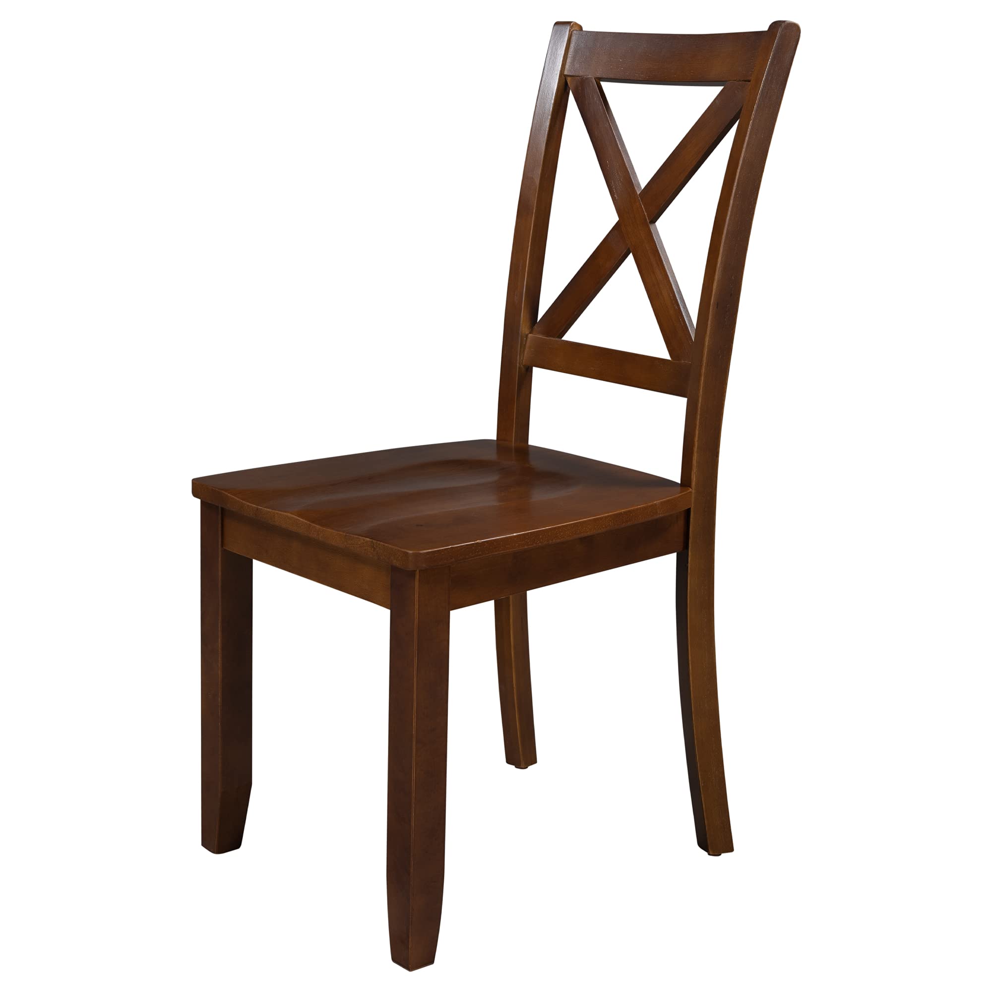 LZ LEISURE ZONE 3-Piece Drop Leaf Dining Table Set with 2 X-Back Chairs - Space Saving Wooden Kitchen Table for Small Spaces, Breakfast Nook & Apartment Dining | Perfect for Compact Homes, Studios & Cozy Kitchens