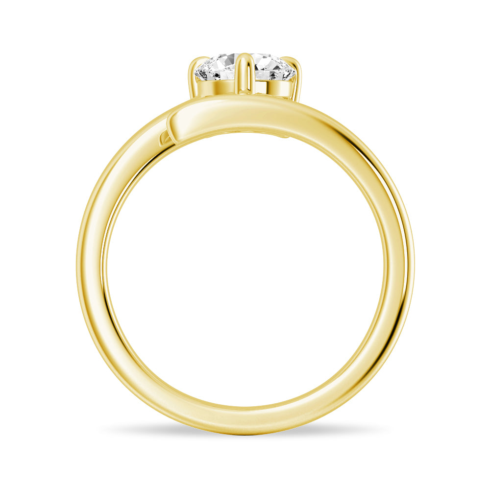 Exquisite Round Cut Lab Grown Diamond Promise Ring - 1 Carat D Color VVS1 Clarity - Perfect for Engagements, Anniversaries & Romantic Gift Giving