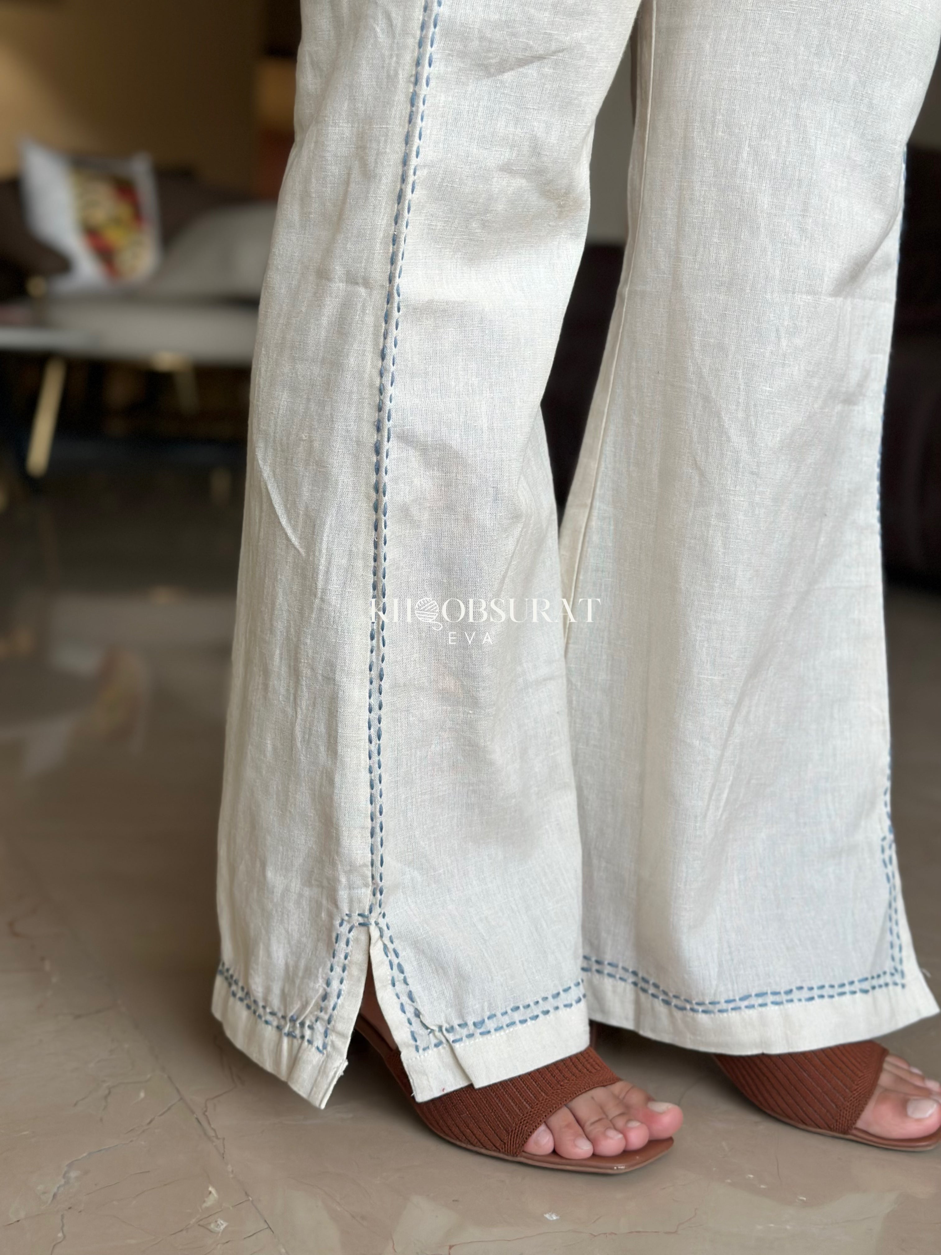 CIRCE Blue Cotton A-Line Coord Set for Women | Summer Outfits & Casual Wear | Perfect for Beach, Brunch, and Everyday Style