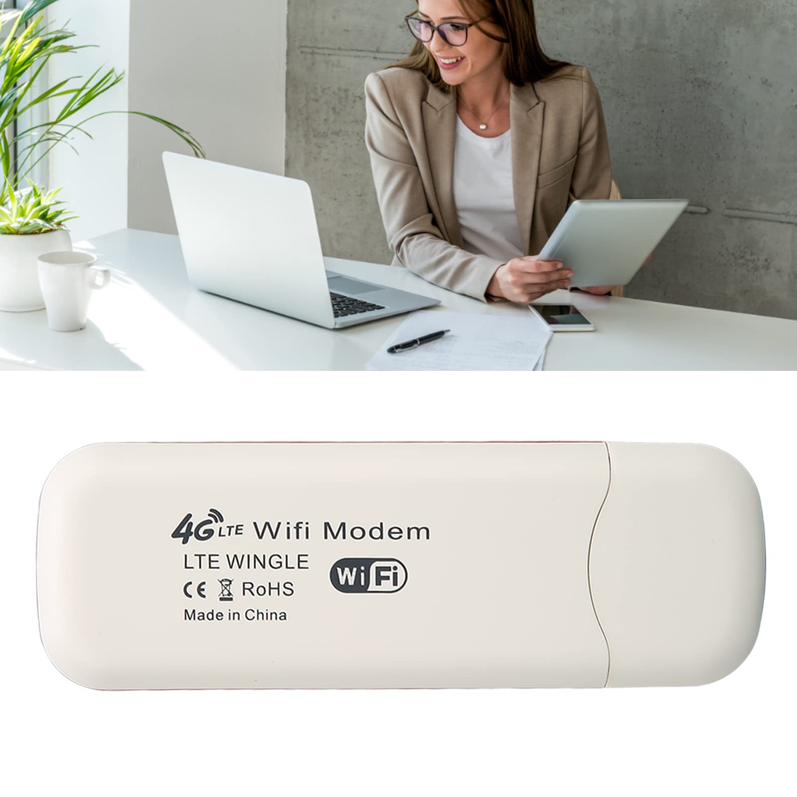4G LTE USB Portable Router - High-Speed Mobile Hotspot for Travel, Home & Outdoor Use | Supports 10 Devices with WPA/WPA2 Encryption | Perfect for Remote Work, Camping & Emergency Connectivity