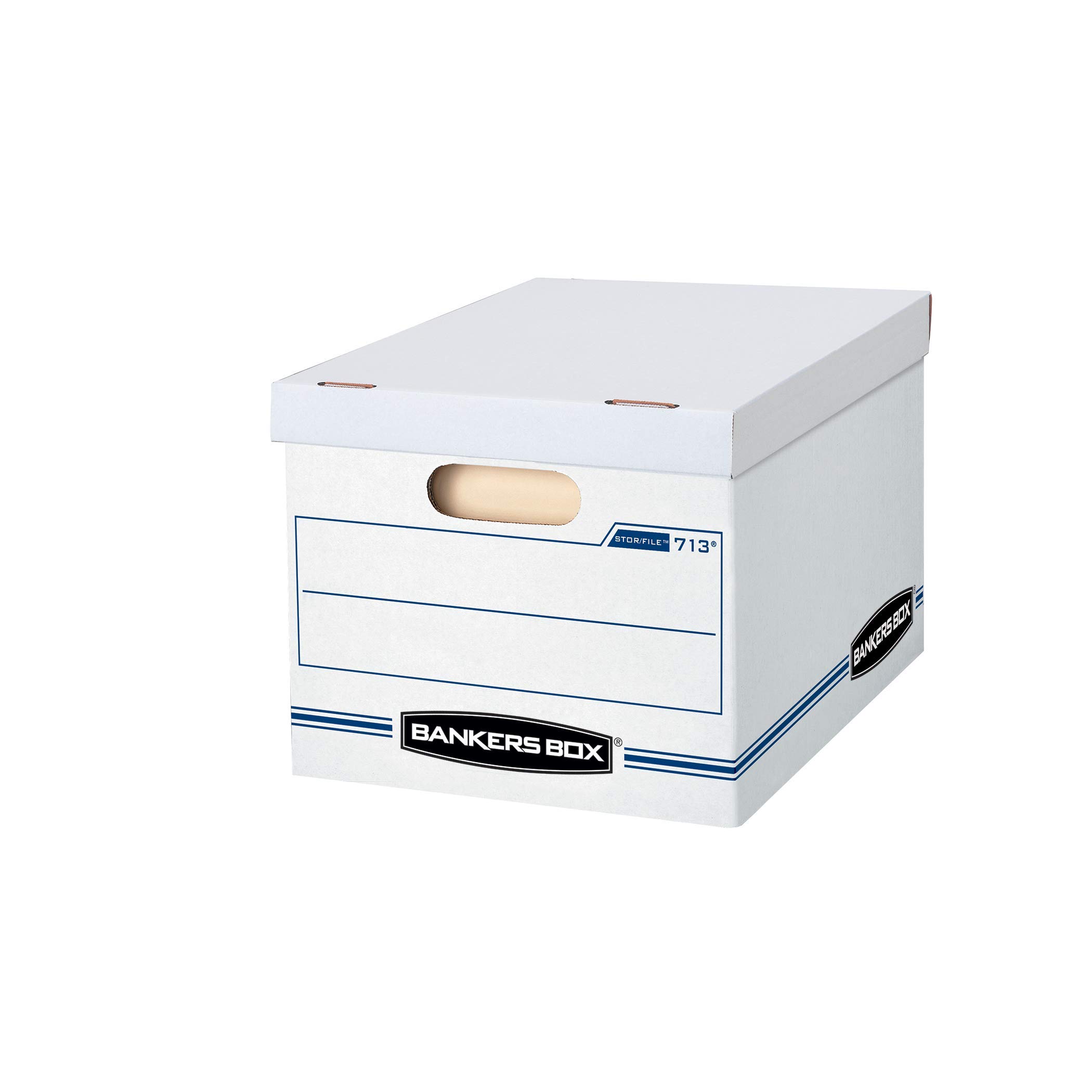 Bankers Box STOR/FILE Heavy Duty Storage Boxes with Lids - Letter/Legal Size File Boxes (30 Pack) - Perfect for Office Organization, Document Storage & Moving Supplies