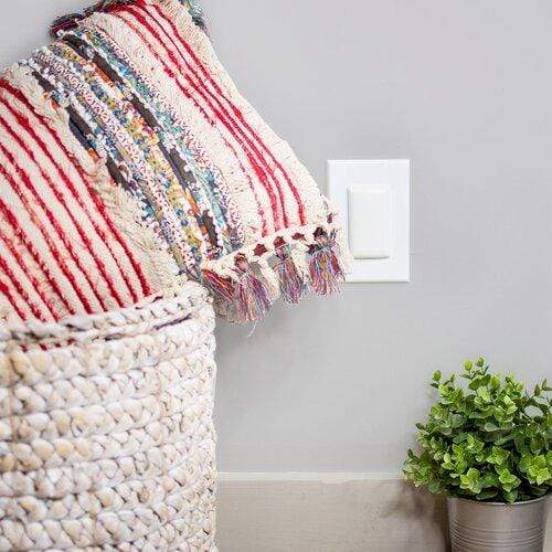 Qdos StayPut Double Outlet Plug - Secure Wall Adapter, 6-Pack White - Perfect for Home, Office & Travel Use