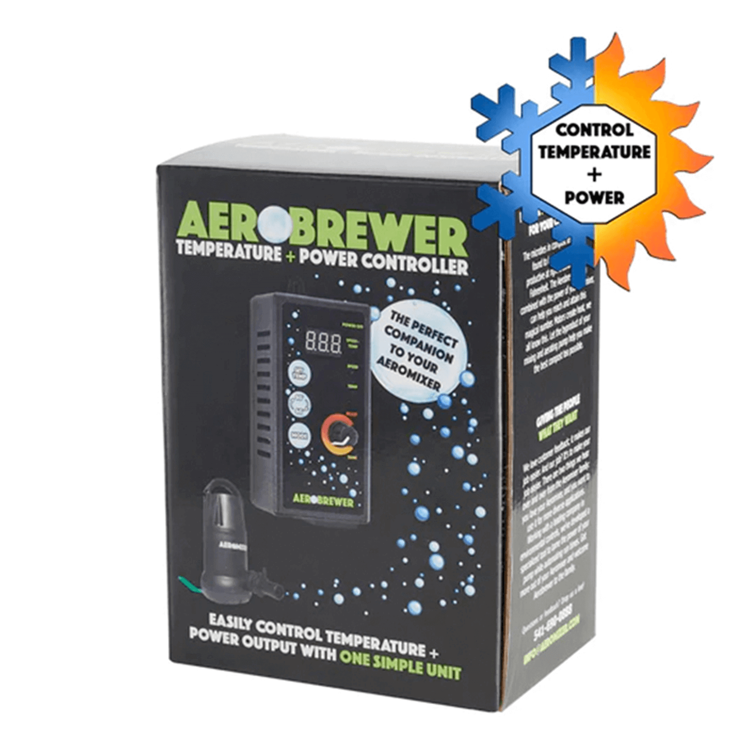 Aeromixer Aerobrewer Digital Temperature Controller for Homebrewing Beer & Fermentation - Perfect for Brewing, Wine Making, and Kombucha
