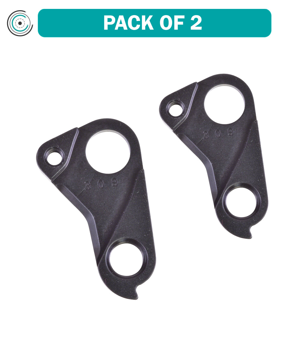 2 Pack Wheels Manufacturing Derailleur Hanger 309 - OEM Replacement Bicycle Part for Mountain Bike & Road Bike Repair - Compatible with Multiple Bike Models