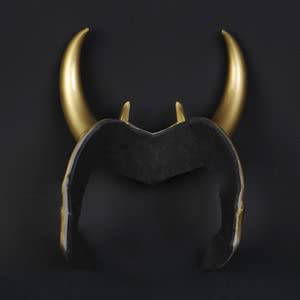 Golden Viking Helmet Cosplay Crown - Adjustable Medieval Knight Costume Accessory for Halloween, Renaissance Fairs & LARP Events