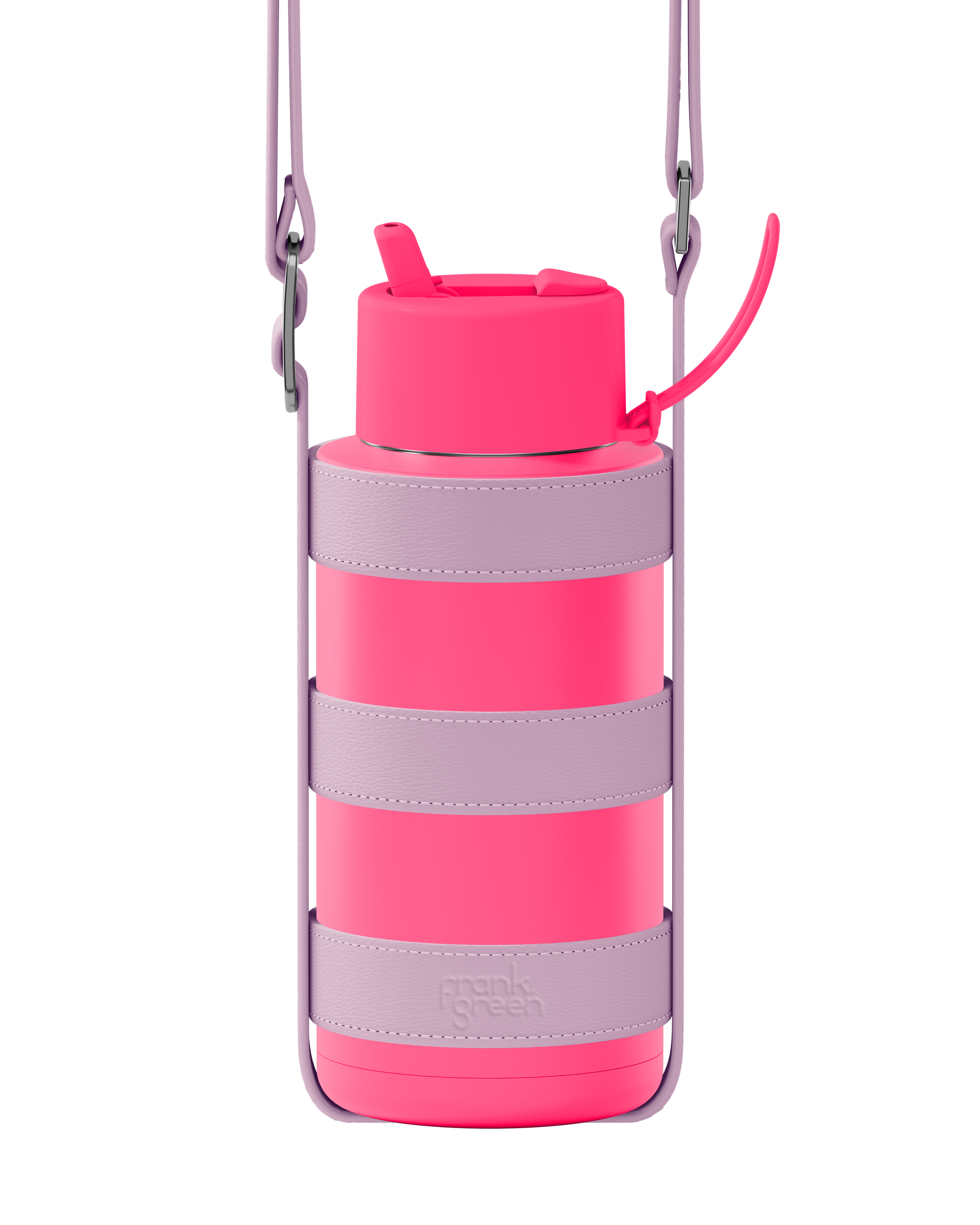 Insulated Water Bottle & Holder Bundle - Large 32oz Stainless Steel with Leak-Proof Lid - Perfect for Gym, Hiking, and Outdoor Activities