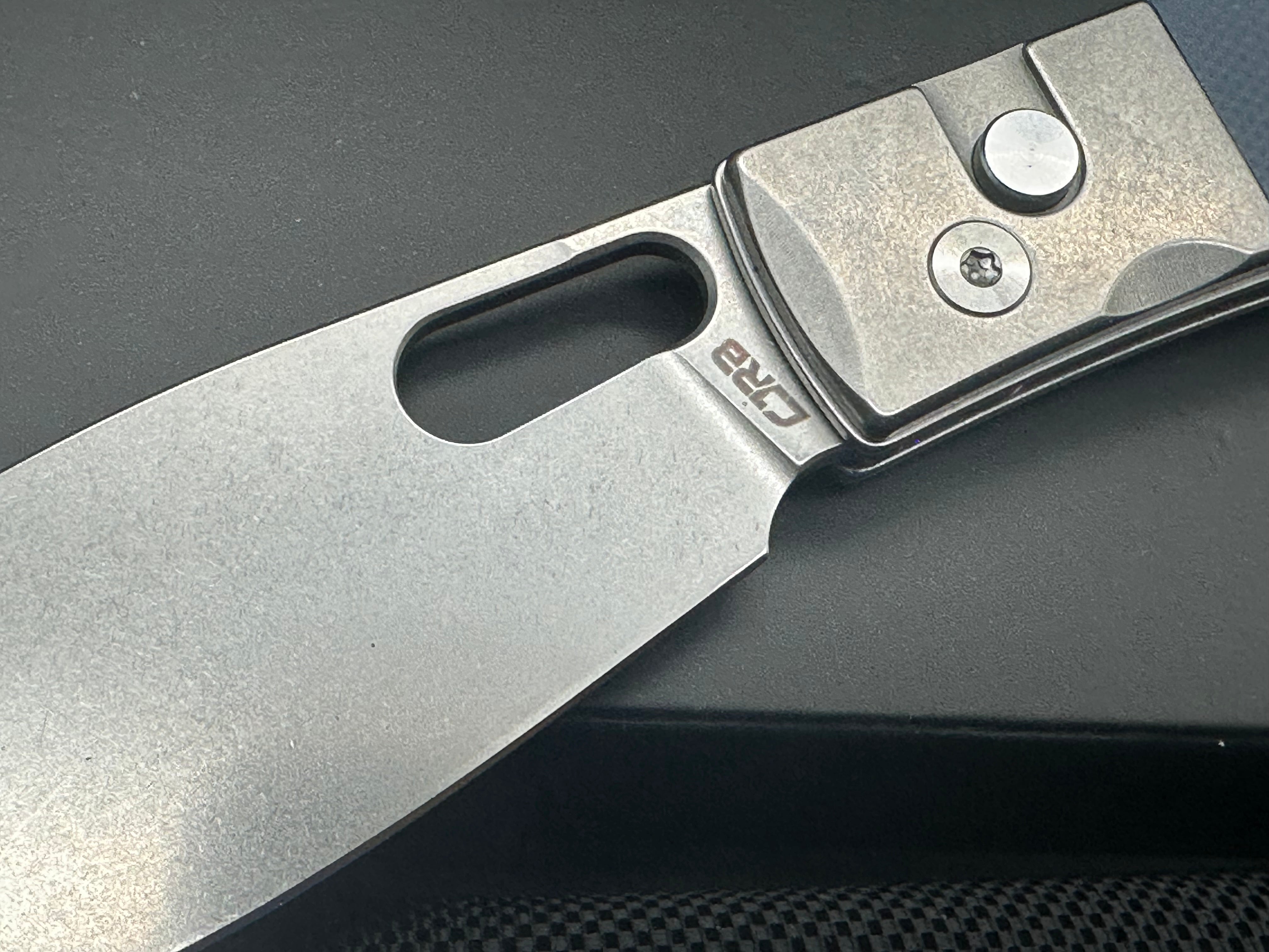 CJRB SASAYA Folding Knife - Gray G10 Handle, AR-RPM9 Steel, Drop Point Plain Edge, Stonewash Finish - EDC, Outdoor, Camping, Survival Gear