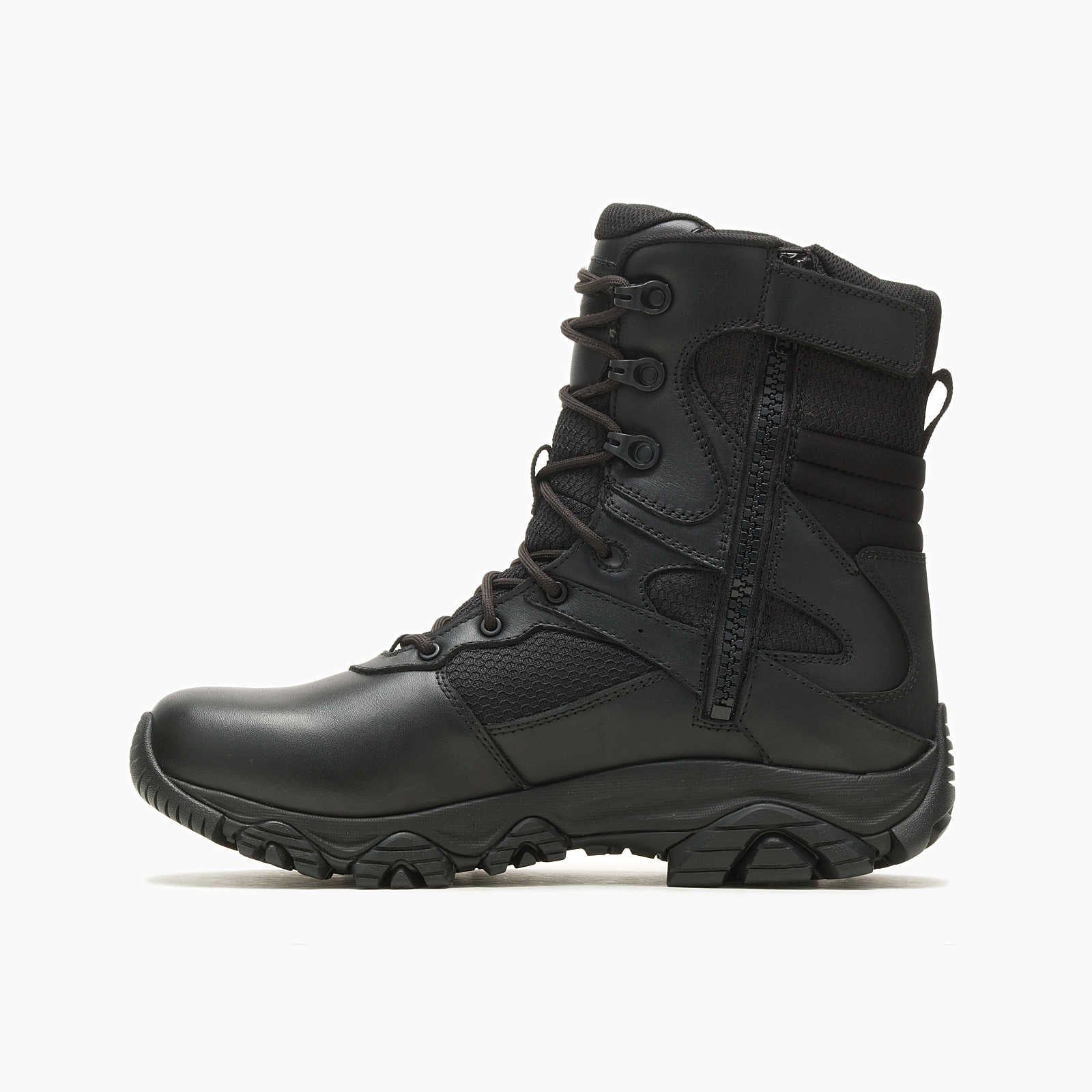 Moab 3 Response 8 Men's Tactical Work Boots - Waterproof, Slip Resistant, Comfortable for Outdoor, Hiking & Construction Work - Tactical Black