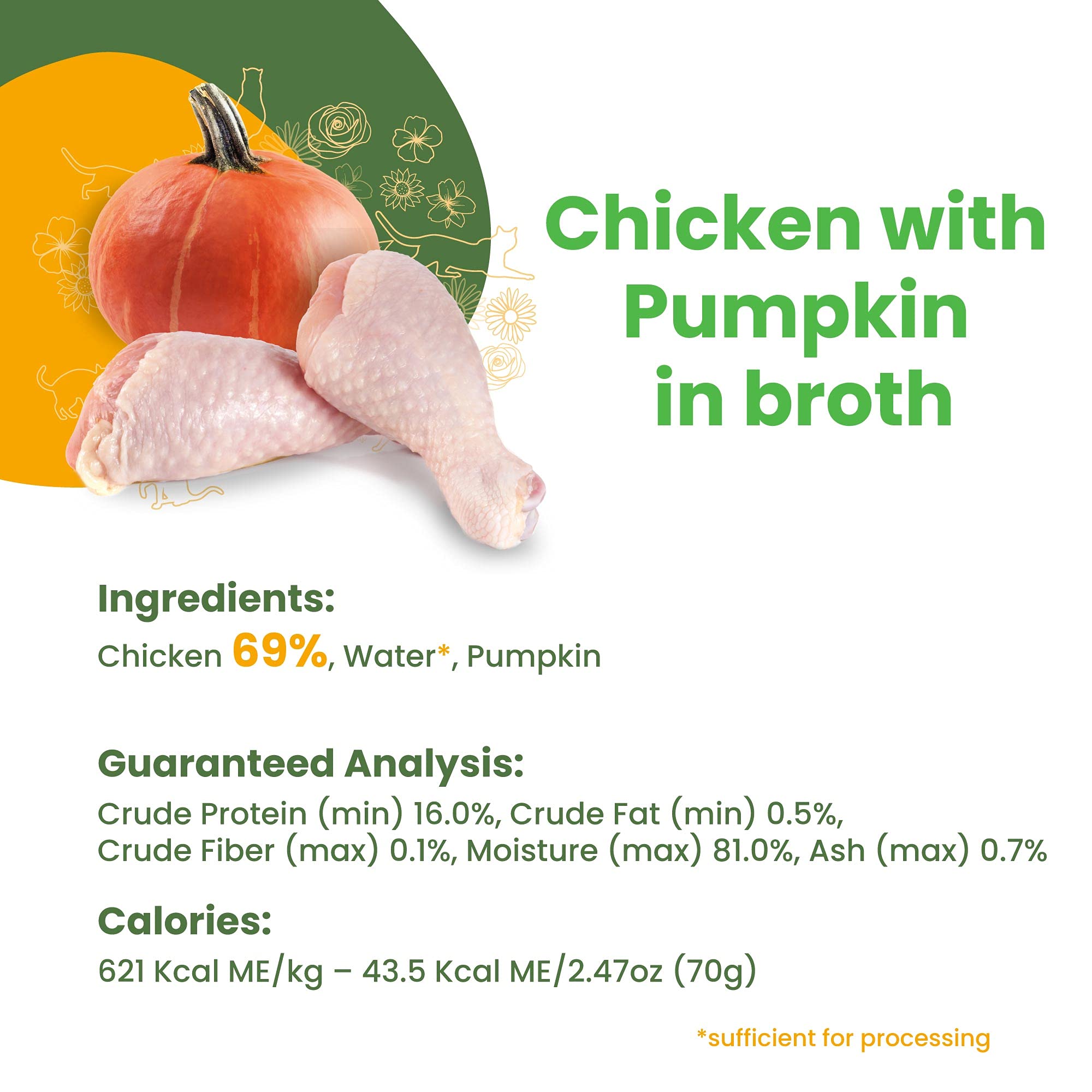 Almo Nature HQS Natural Grain-Free Cat Food Variety Pack - Chicken with Pumpkin, Chicken Breast, Tuna Atlantic Style & Chicken & Cheese (24 Cans) | Additive-Free Wet Food for Adult Cats | Perfect for Picky Eaters & Healthy Meal Rotation
