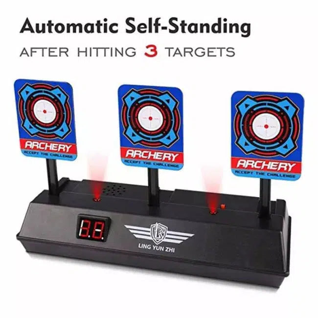 LZ034 Automatic Reset Electronic Shooting Target for Archery & Rifle Practice - Perfect for Indoor & Outdoor Training, Hunting, and Competitive Shooting