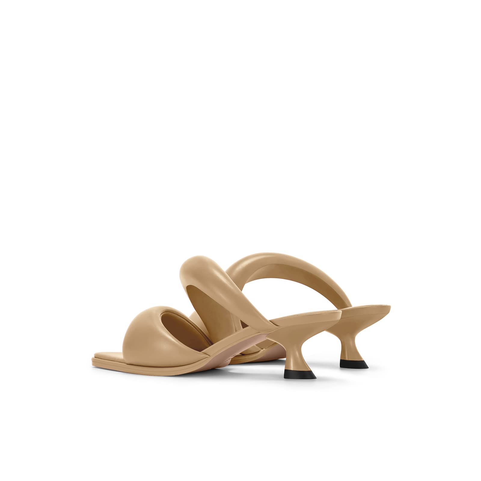 JW PEI Women's Sara Mule Heeled Sandals - Comfortable Block Heel Slides for Summer | Perfect for Beach, Vacation & Casual Outfits
