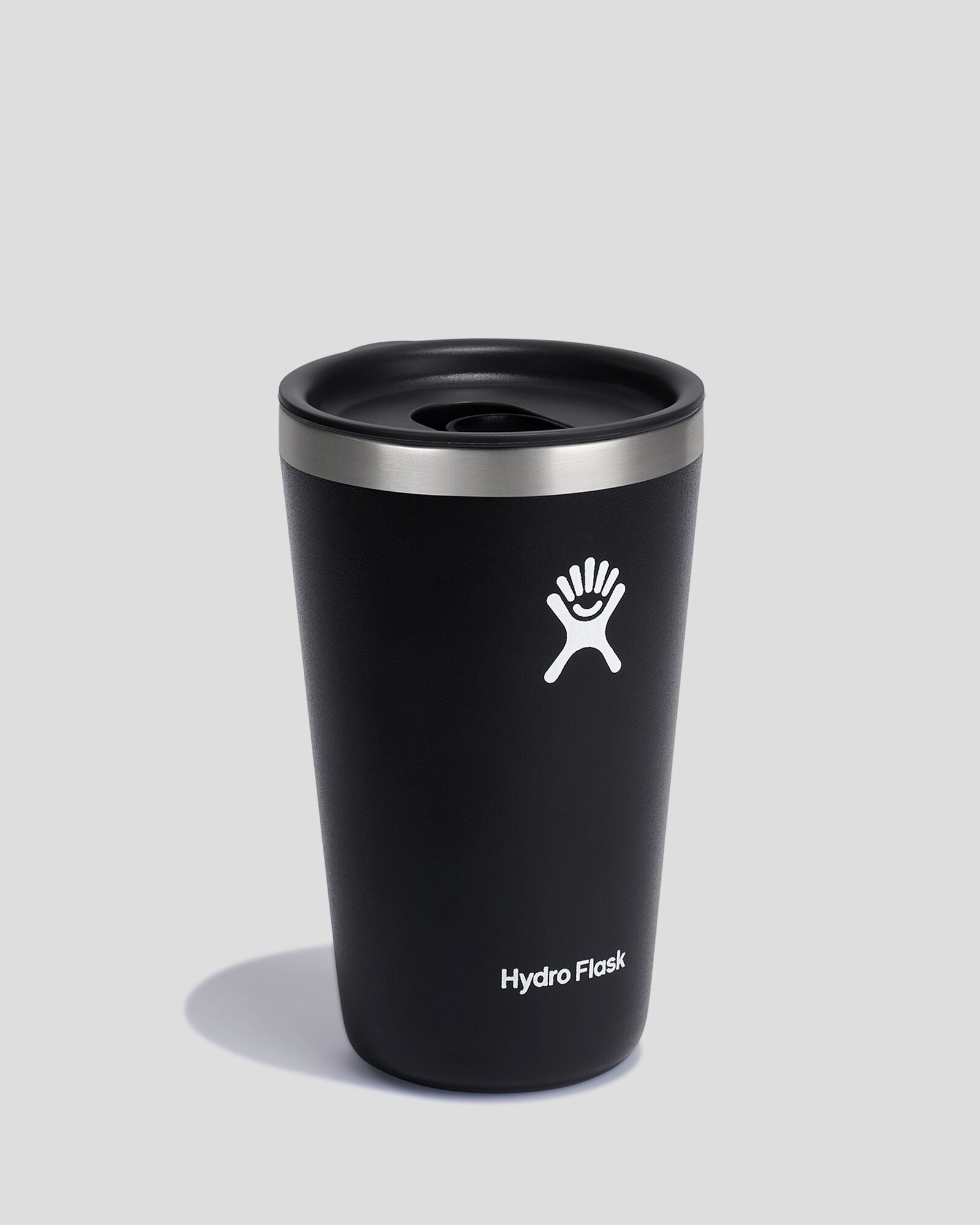 Hydro Flask All Around Tumbler 473ml (16oz) Vacuum Insulated Stainless Steel Water Bottle - Keeps Drinks Cold 24 Hours & Hot 12 Hours - Perfect for Hiking, Camping, Gym & Office Use - Black