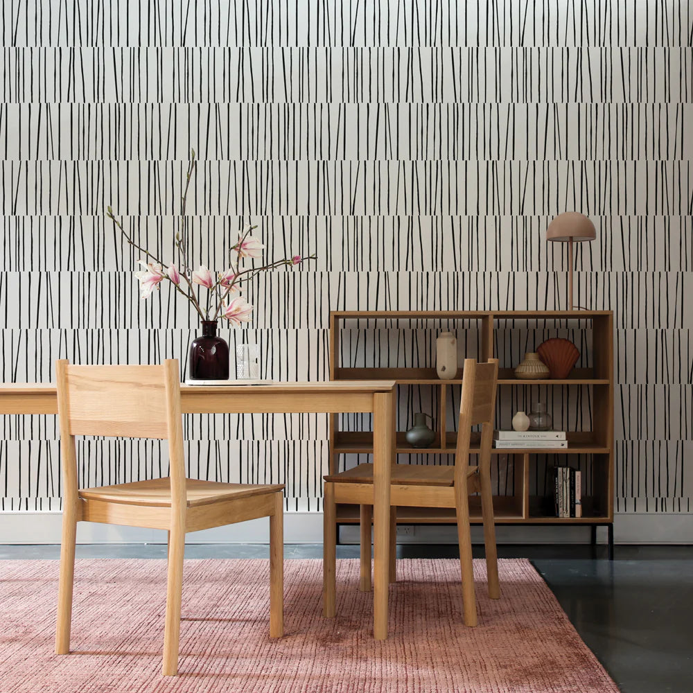 Bobby Berk Shift Peel and Stick Wallpaper - Removable Self-Adhesive Wallpaper for Bedroom, Living Room, Kitchen & Office Decor