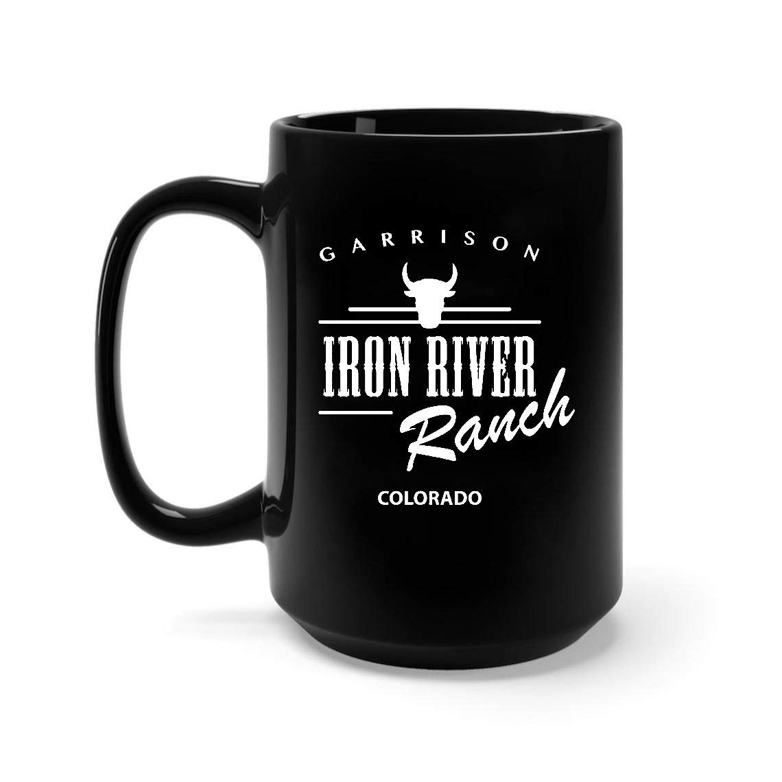 Iron River Ranch Coffee Mug - 11oz & 15oz Ceramic Camping Cup for Outdoor Adventures, Camping, Hiking and Home Use