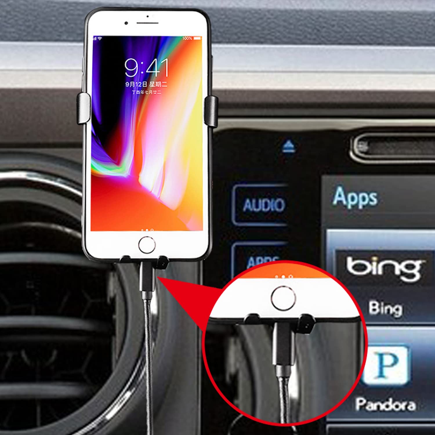 iTrims Car Phone Holder for Toyota Tacoma 2016-2022 | Adjustable Dashboard Mount | Universal Smartphone Stand (Carbon Fiber) - Perfect for GPS Navigation & Hands-Free Driving