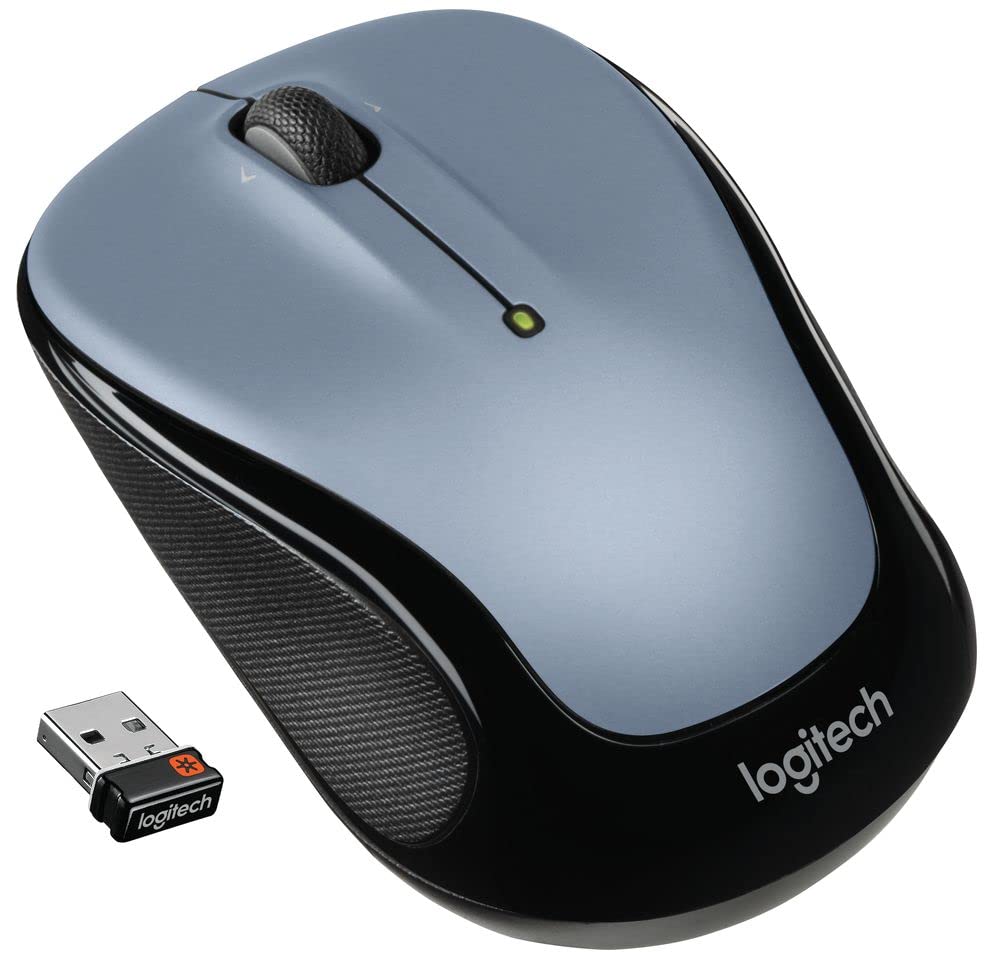 Logitech M325 Wireless Mouse with Smooth Scrolling for Web Browsing - Light Silver - Perfect for Office, Home & Travel Use