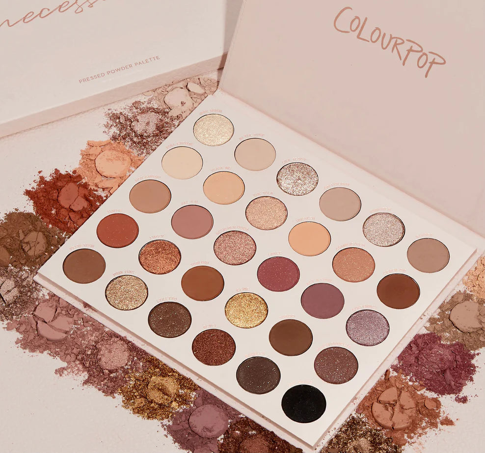 ColourPop Bare Necessities Eyeshadow Palette - Neutral & Matte Shades for Everyday Makeup | Perfect for Daytime, Night Out & Professional Looks