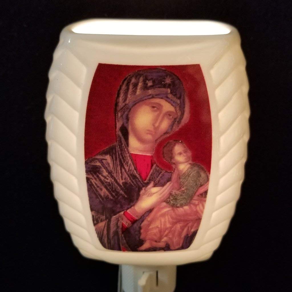 Religious Mary and Jesus Night Light - Soft Glow LED Plug-in Lamp for Prayer, Meditation & Nursery Decor - Perfect for Bedrooms, Kids' Rooms & Spiritual Spaces