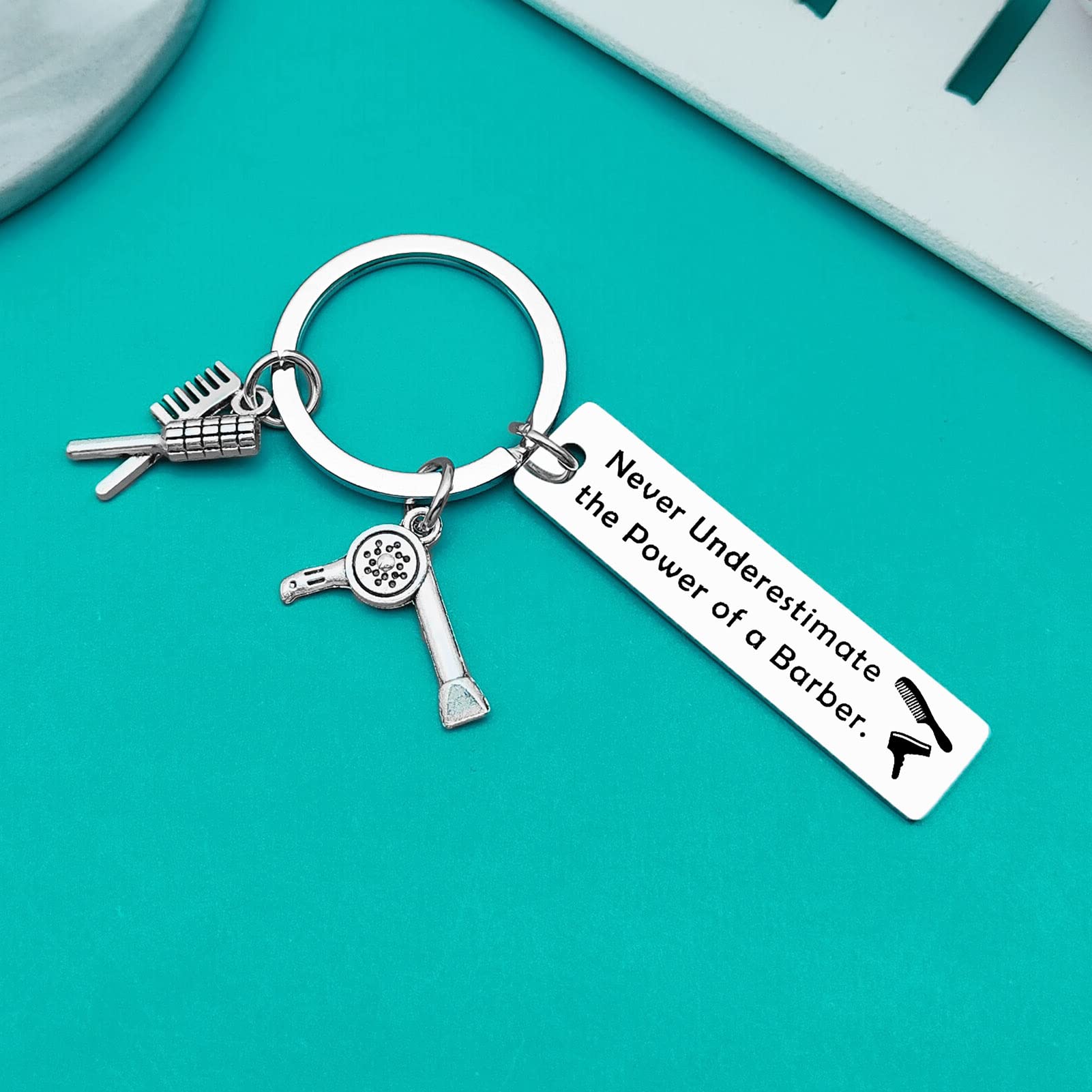 Professional Hairdresser Keychain - Perfect Gift for Hair Stylists, Cosmetology Graduates, Barber Shop Owners - Great for Christmas, Birthday, Appreciation Gifts (Men & Women) - Ideal for Salon Professionals, Beauty School Students & Hair Care Enthusiasts