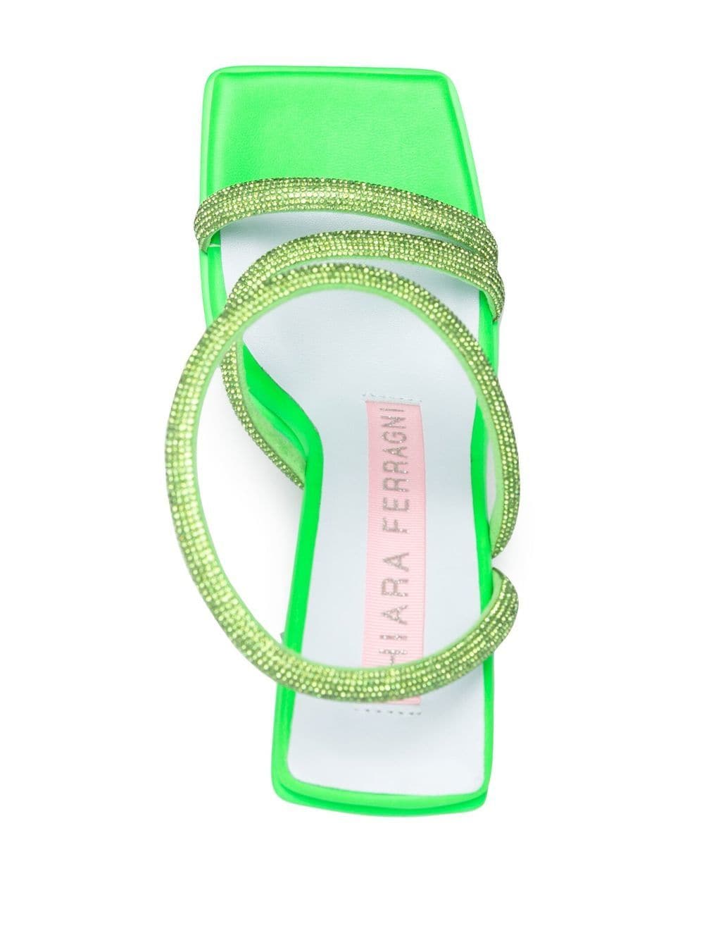 Chiara Ferragni Women's Green Sandals - Fashionable & Comfortable Summer Shoes for Beach, Vacation & Casual Outings