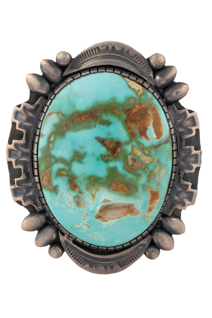Royston Turquoise Statement Ring for Women - Handmade Sterling Silver Boho Jewelry - Perfect for Parties, Weddings & Everyday Wear