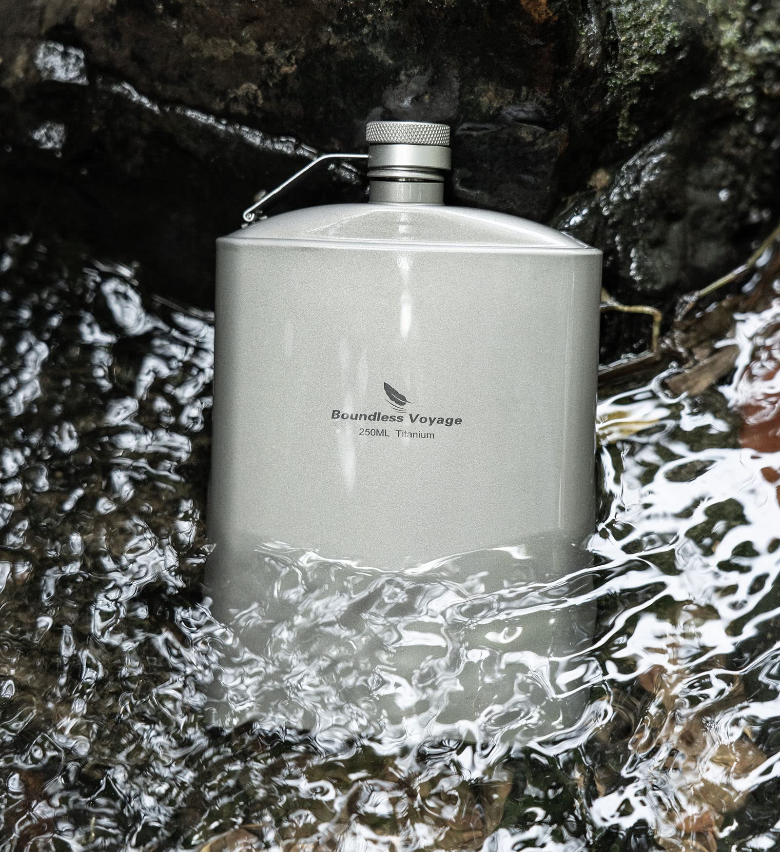 Titanium Ultralight Hip Flask - Portable Wine & Whiskey Bottle with Funnel - Perfect for Camping, Hiking, Picnics & Outdoor Adventures - Durable Alcohol Drinkware Accessories