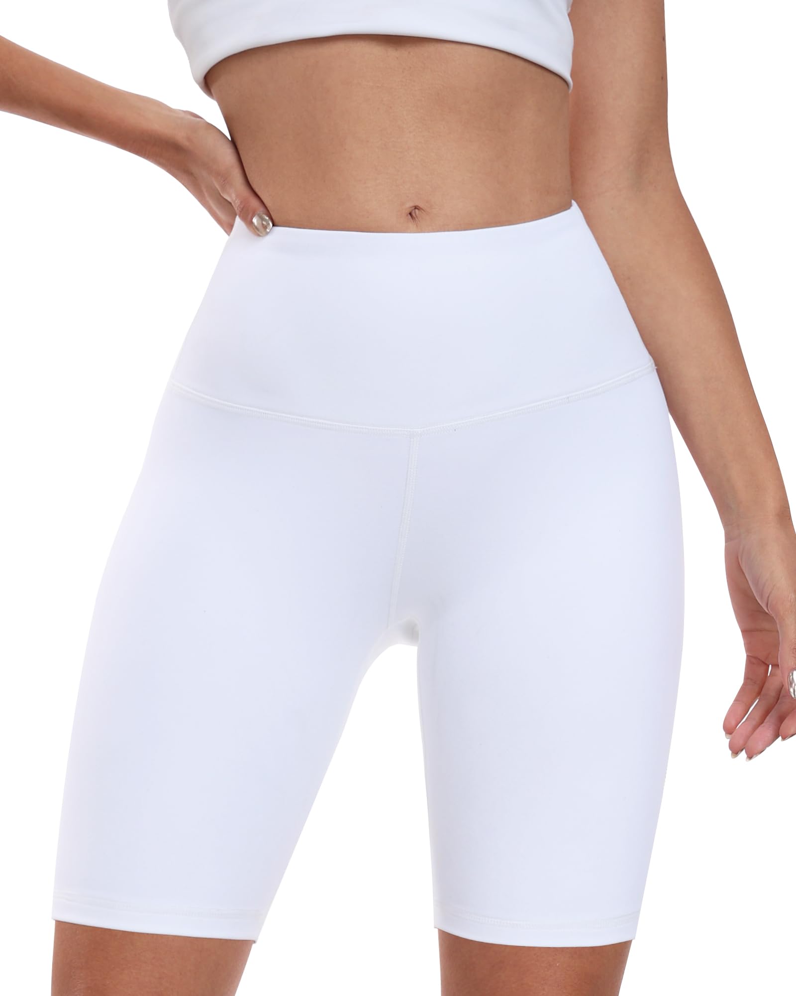 ATHVOTAR Women's High Waisted Spandex Biker Yoga Shorts - 3''/5''/10'' Inseam for Workout, Running & Gym - Butt Lifting Booty Shorts for Cycling, Yoga & Fitness