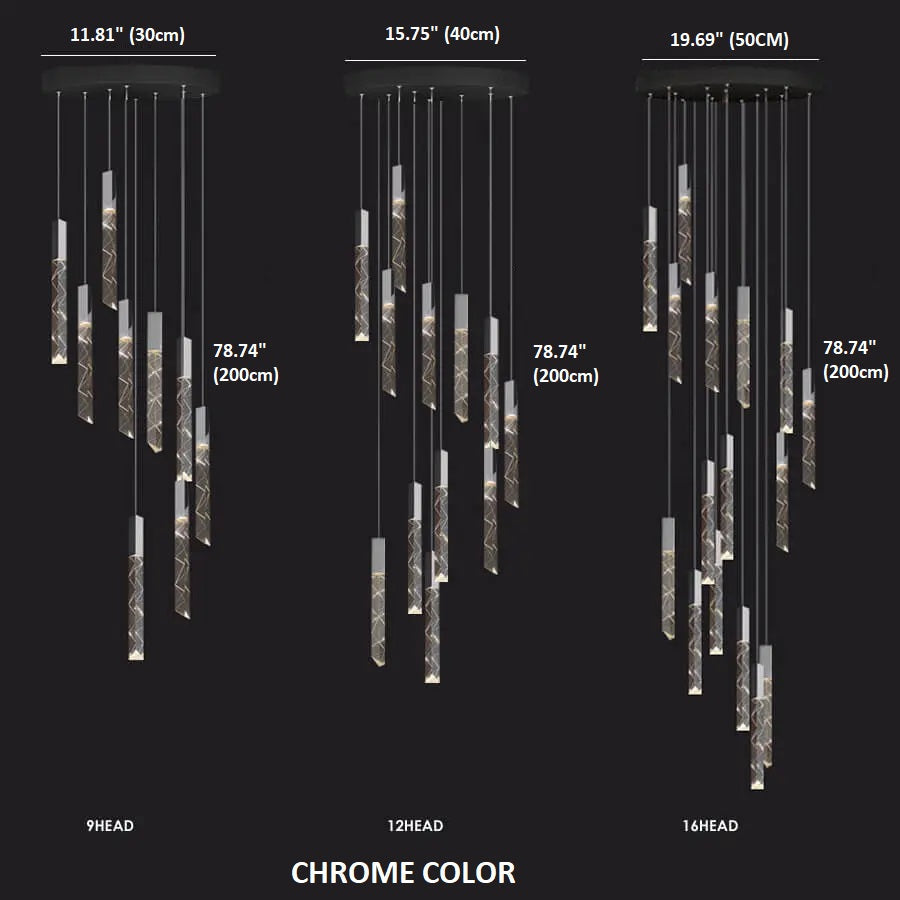 Elegant Large Crystal Chandeliers for High Ceilings - Luxury Lighting Fixture for Dining Room, Foyer & Grand Entryway - Perfect for Modern & Classic Home Decor