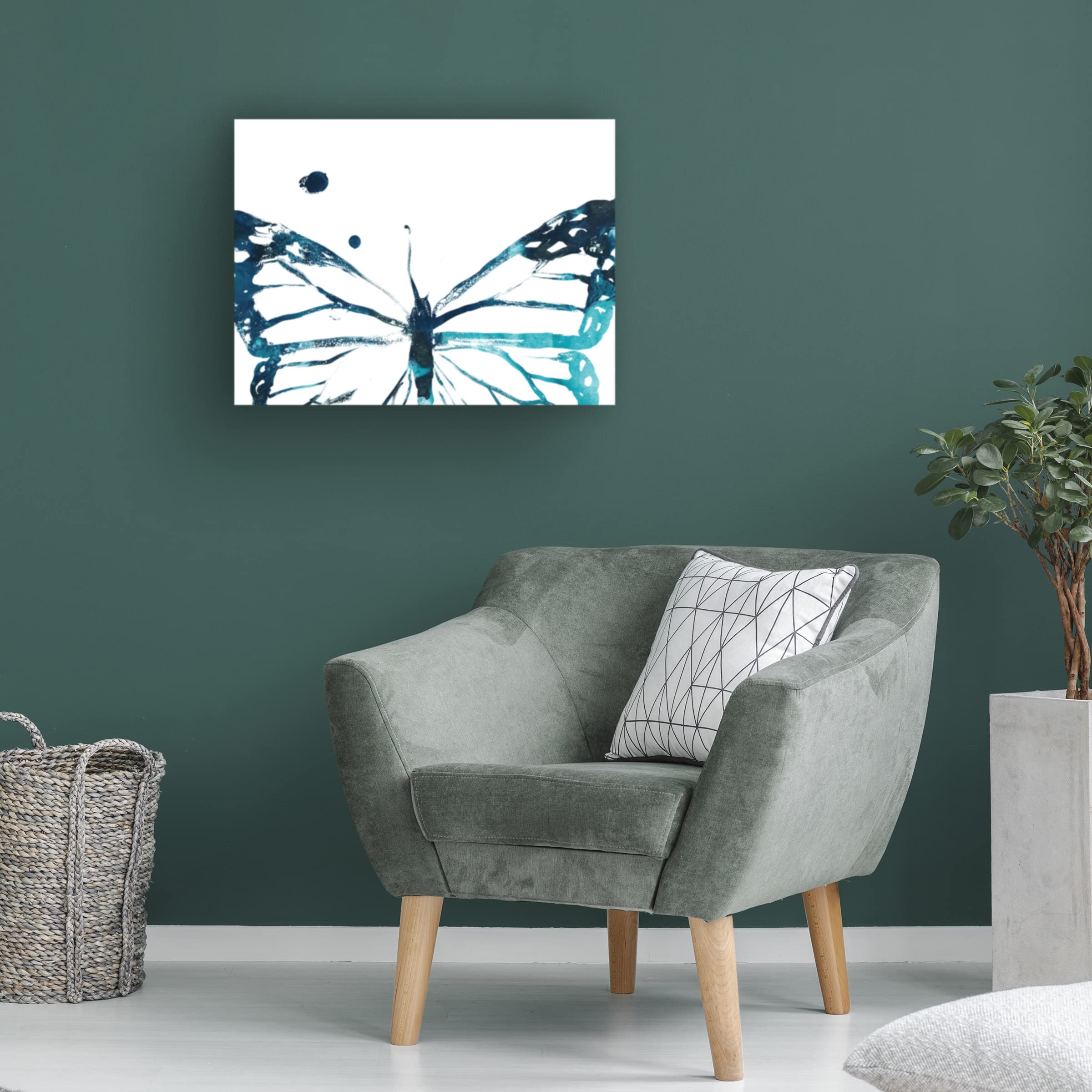 Trademark Fine Art 'Butterfly Imprint III' Canvas Wall Art Print by June Erica Vess - Modern Home Decor for Living Room, Bedroom & Office