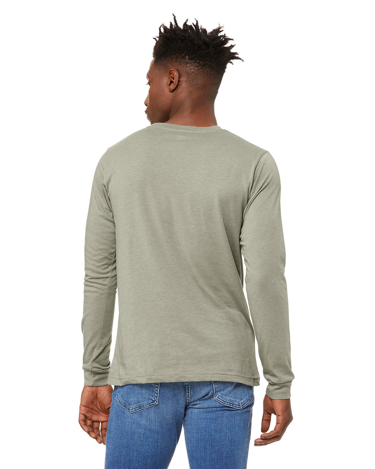 Bella + Canvas 3501CVC Unisex CVC Jersey Long Sleeve T-Shirt - Soft Cotton Blend Crewneck Tee for Men & Women - Perfect for Casual Wear, Layering, and Workout Comfort