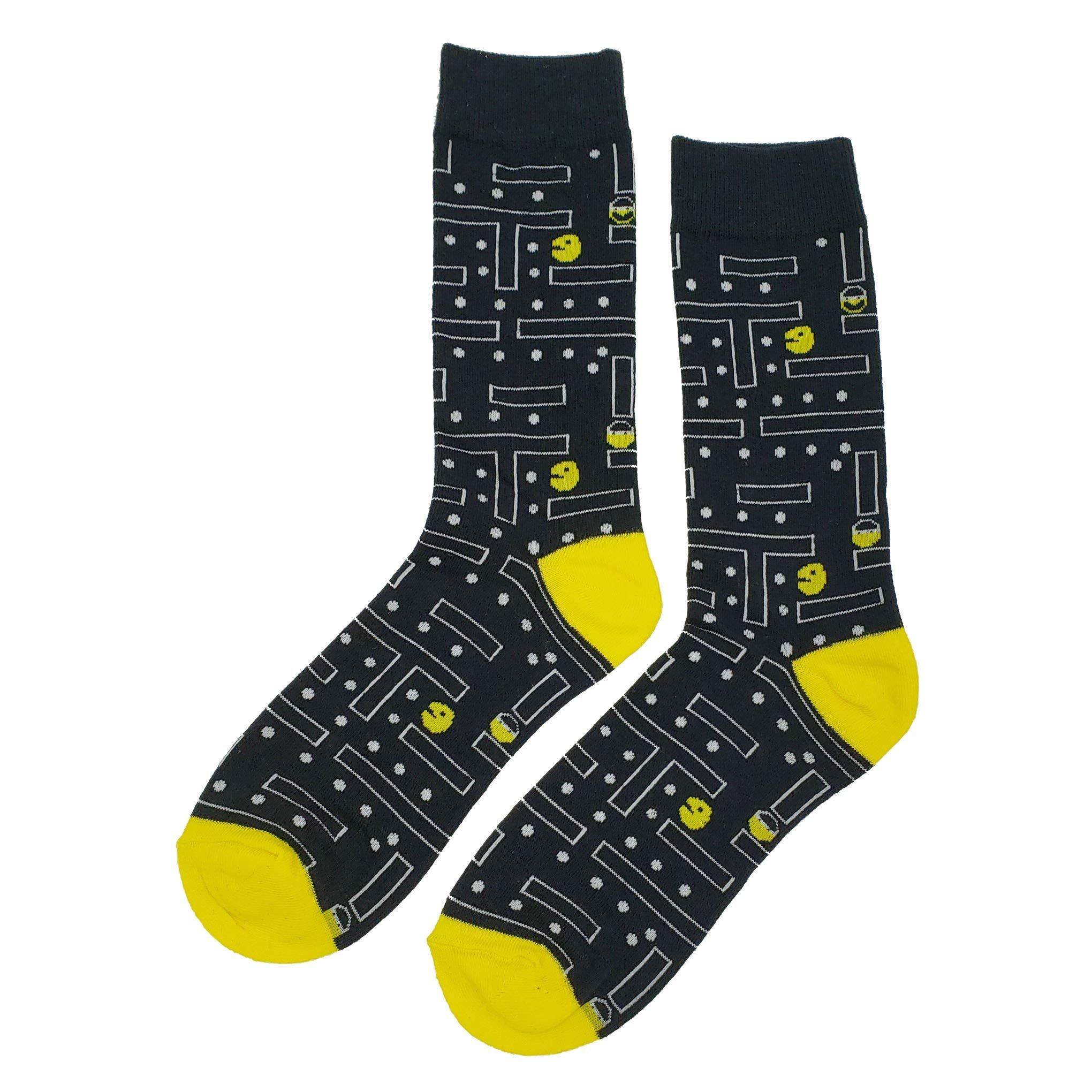 Funny Arcade Game Socks for Men - Cotton Crew Novelty Socks Size 8-12 with Crazy Colorful Designs - Perfect Gift for Gamers & Casual Wear - Great for Gaming Parties, Cosplay & Everyday Fun