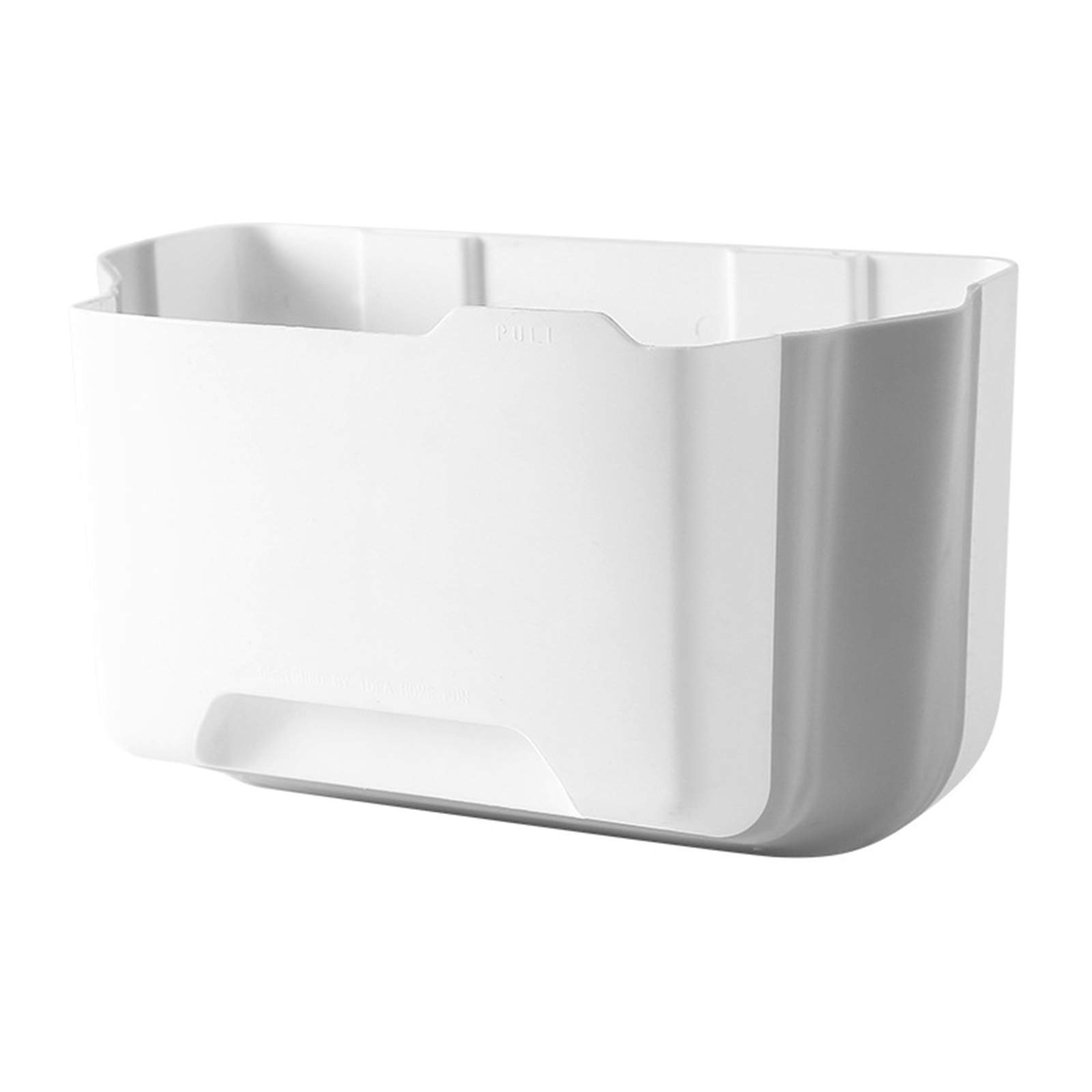 Foldable Car Hanging Trash Can with Garbage Bag Storage - Universal Waste Bin for Kitchen, Living Room, Bedroom, Office & Vehicles - Space-Saving White Trash Container for Home, Travel and Daily Use