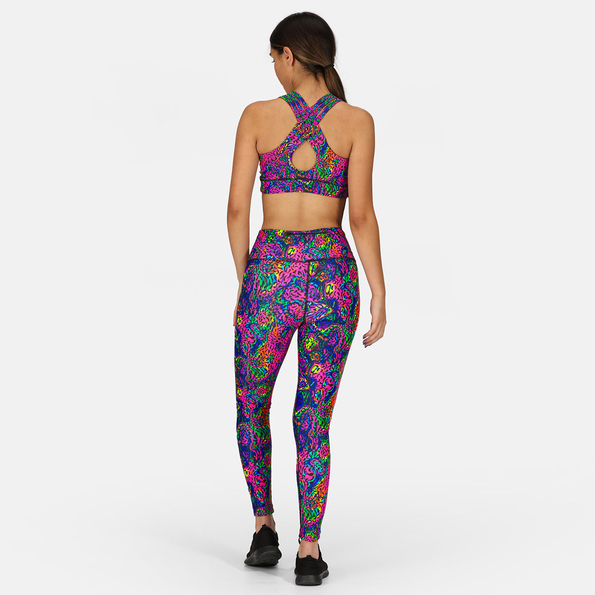 Celestial Print High Waist Yoga Leggings for Women - Comfortable & Stretchy Workout Pants for Yoga, Running, Gym and Lounge Wear