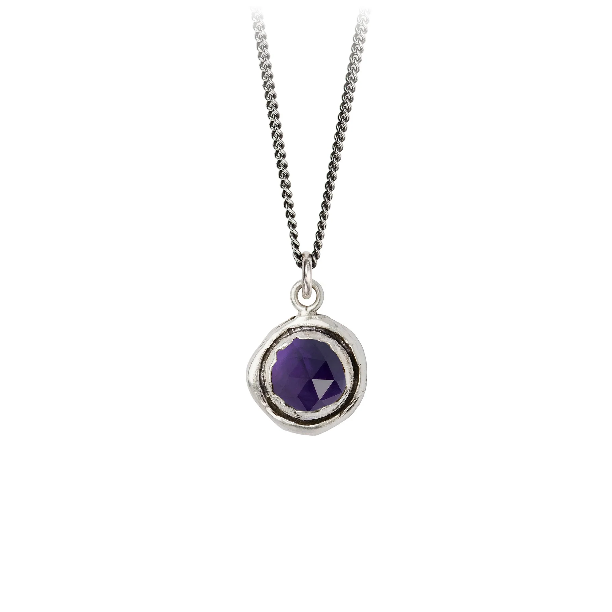 Faceted Stone Talisman Necklace - Natural Gemstone Pendant for Protection & Good Luck - Perfect for Spiritual Healing, Meditation & Energy Balancing