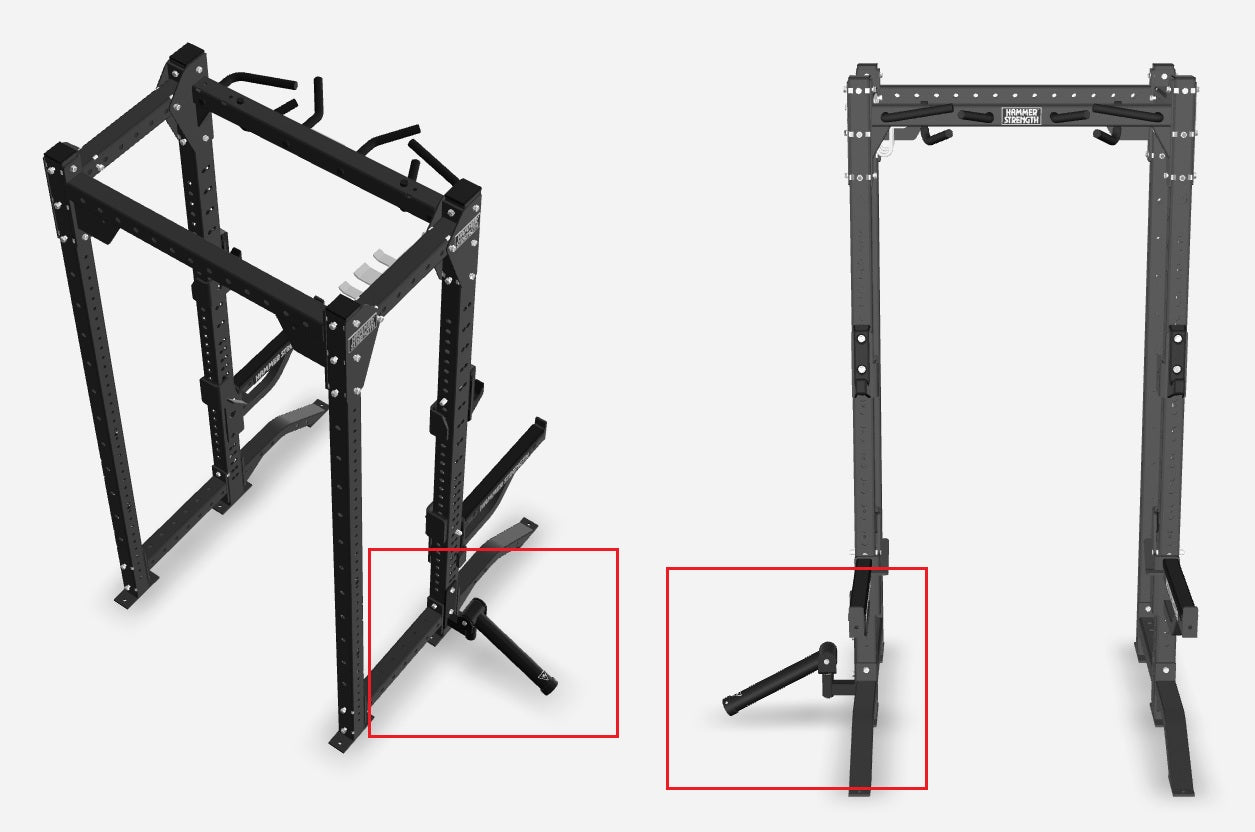 Hammer Strength Bolt-On Power Pivot Rack Attachment - Heavy Duty Gym Equipment for Home & Commercial Use - Perfect for Strength Training & CrossFit Workouts