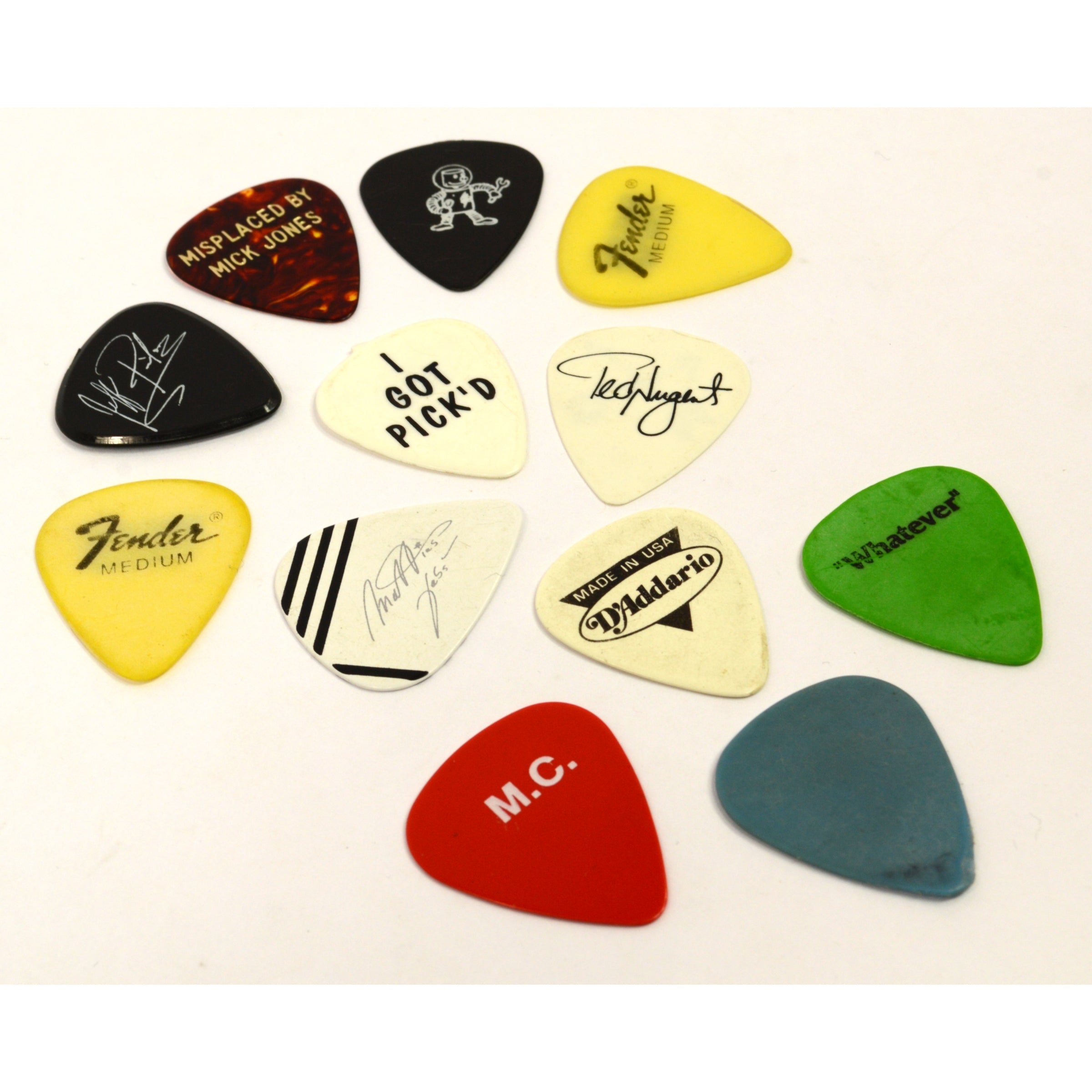12-Pack Original Tour Guitar Picks for Concert - Scorpions, Foreigner, Aerosmith Style - Perfect for Rock Performances & Guitar Practice