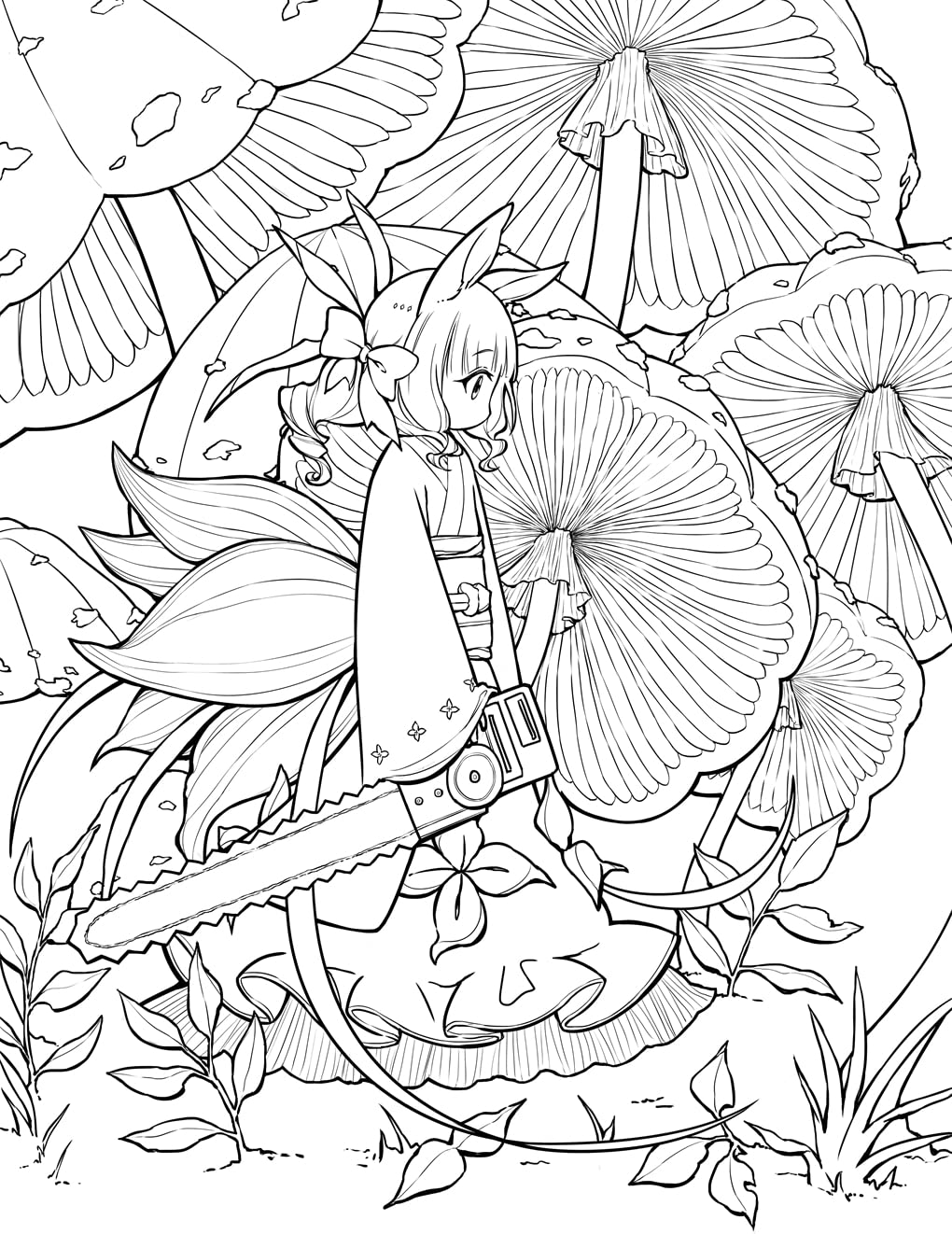 Curiously Cute Manga Coloring Book for Adults & Teens - Stress Relief & Creative Art Therapy | Perfect Gift for Anime Fans & Relaxation