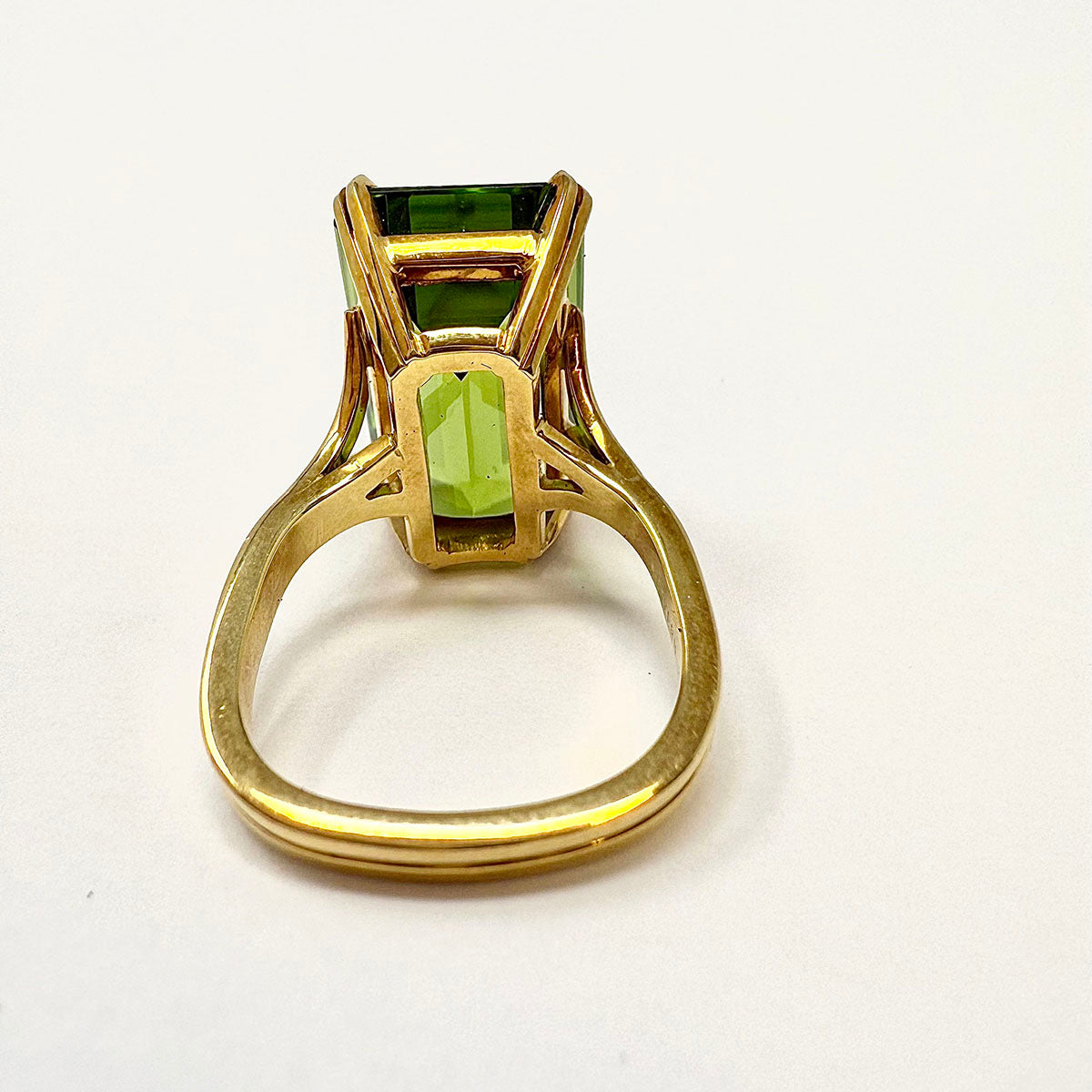 Peridot Gemstone Ring for Women - 14K Gold Plated Olive Green Birthstone Jewelry - Perfect for August Birthdays, Anniversaries & Everyday Elegance
