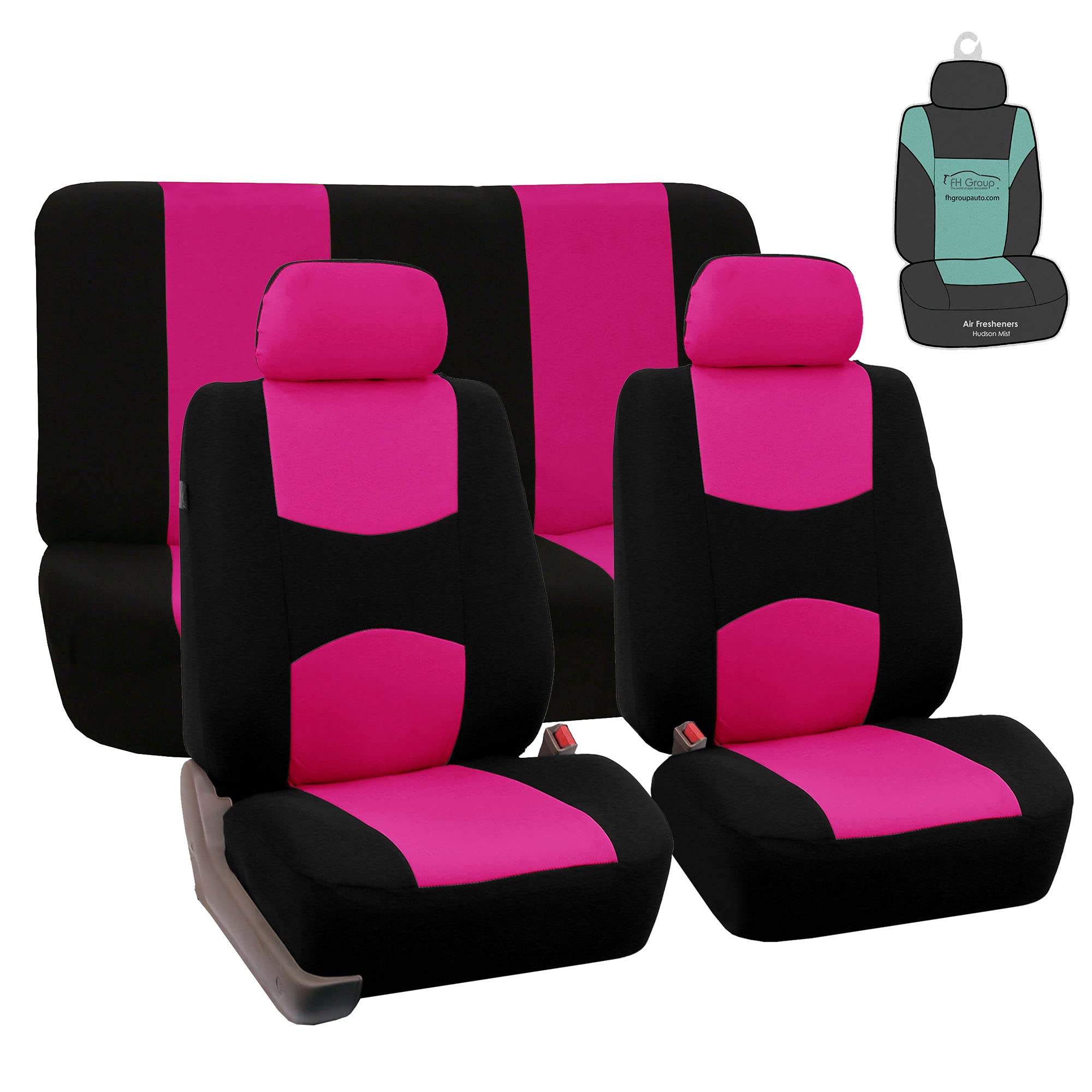 Universal Pink Car Seat Covers for SUV Truck & Van - Full Bench Set