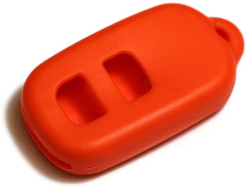 Orange Silicone Key Fob Cover Case for Scion xA 2004-2006 - Durable Smart Remote Protector with Keychain - Perfect for Car Keys Protection and Easy Access