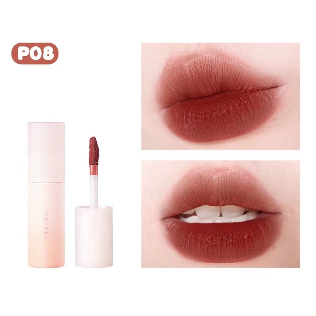 JUDYDOLL POP MART CO Brand Lip Mud - Moisturizing Matte Liquid Lipstick, Long Lasting Non-Stick Cup, Vegan & Cruelty Free - Perfect for Daily Wear, Parties and Special Occasions