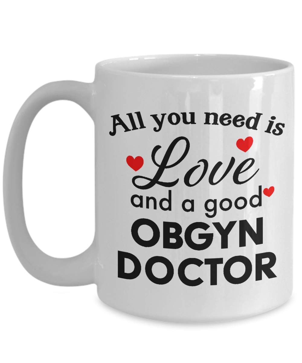Funny OBGYN Doctor Gift Mug - 15oz Coffee Cup for Men, Women, Friends & Coworkers - Perfect Birthday, Christmas, Thank You, Retirement Present - Great for OBGYN Offices, Medical Humor & Coffee Lovers