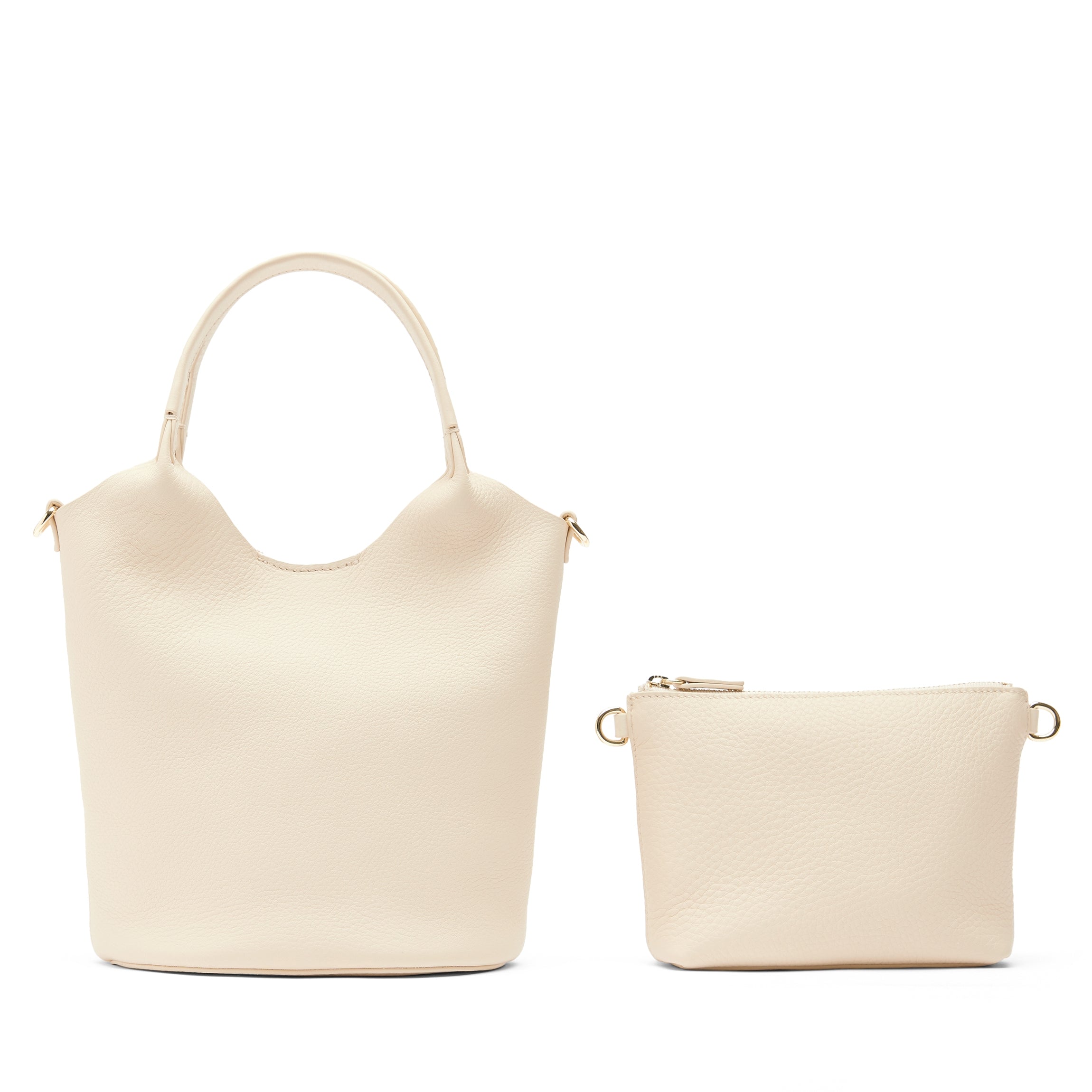 Mia Small Bucket Tote Sand - Stylish Women's Handbag for Everyday Use, Work, and Travel | Trendy Shoulder Bag with Spacious Storage