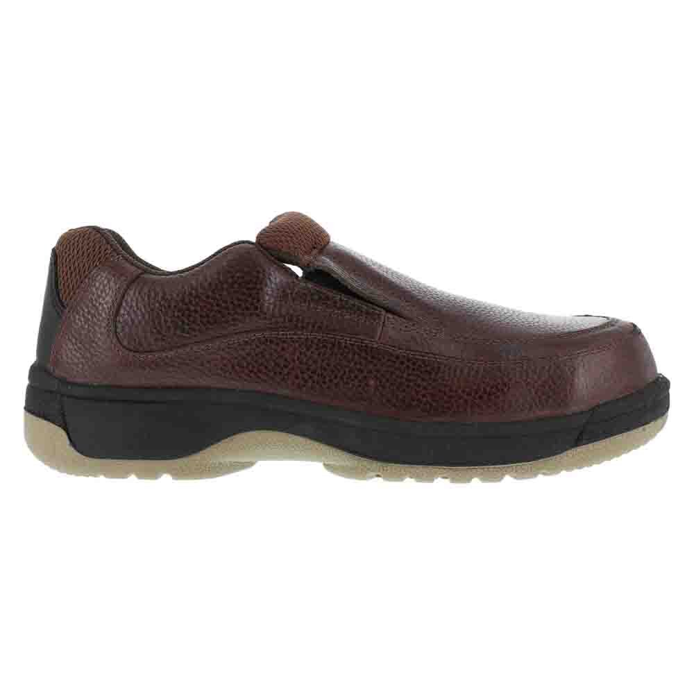 Florsheim Men's Lucky Work Boots - Durable Leather Safety Shoes for Construction & Outdoor Work | Non-Slip, Comfortable Work Boots for Electricians, Carpenters & Handymen