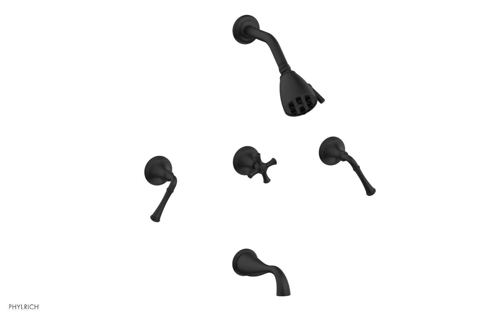 3RING D2205 Three Handle Tub and Shower Faucet Set - Chrome Finish, Hot & Cold Water Control, Easy Installation for Bathroom & Shower Renovation