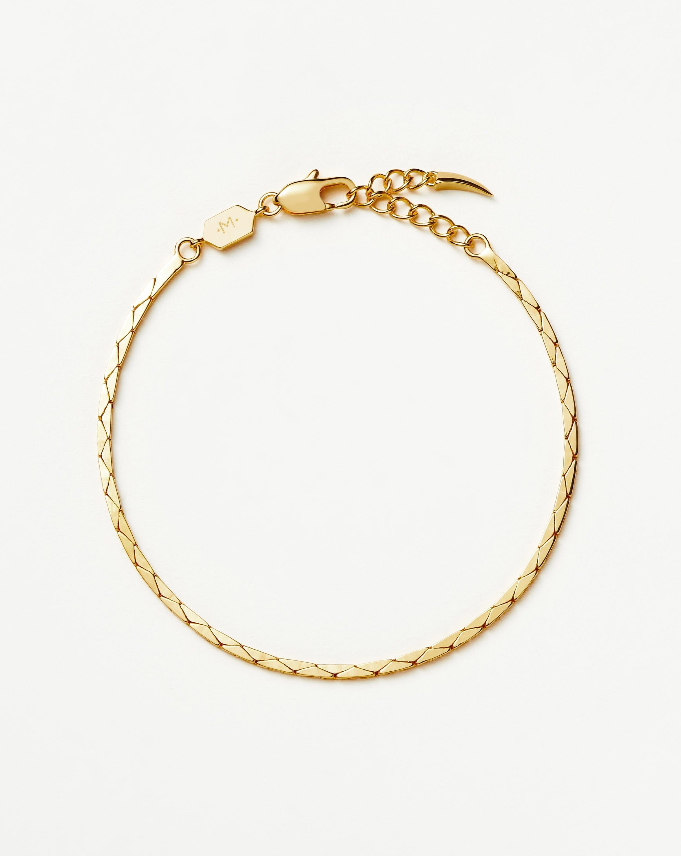 Lucy Williams Cobra Snake Chain Bracelet - 18K Gold Plated Women's Fashion Jewelry for Party, Wedding & Everyday Wear