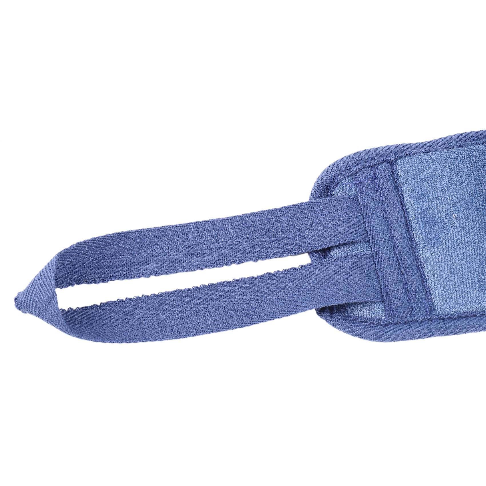 LEYTON Blue Exfoliating Body Wash Sponge - Back Scrubber & Massage Shower Brush for Deep Cleansing | Bath Towel & Shower Cloth for Men & Women | Perfect for Exfoliation & Relaxing Bath Time
