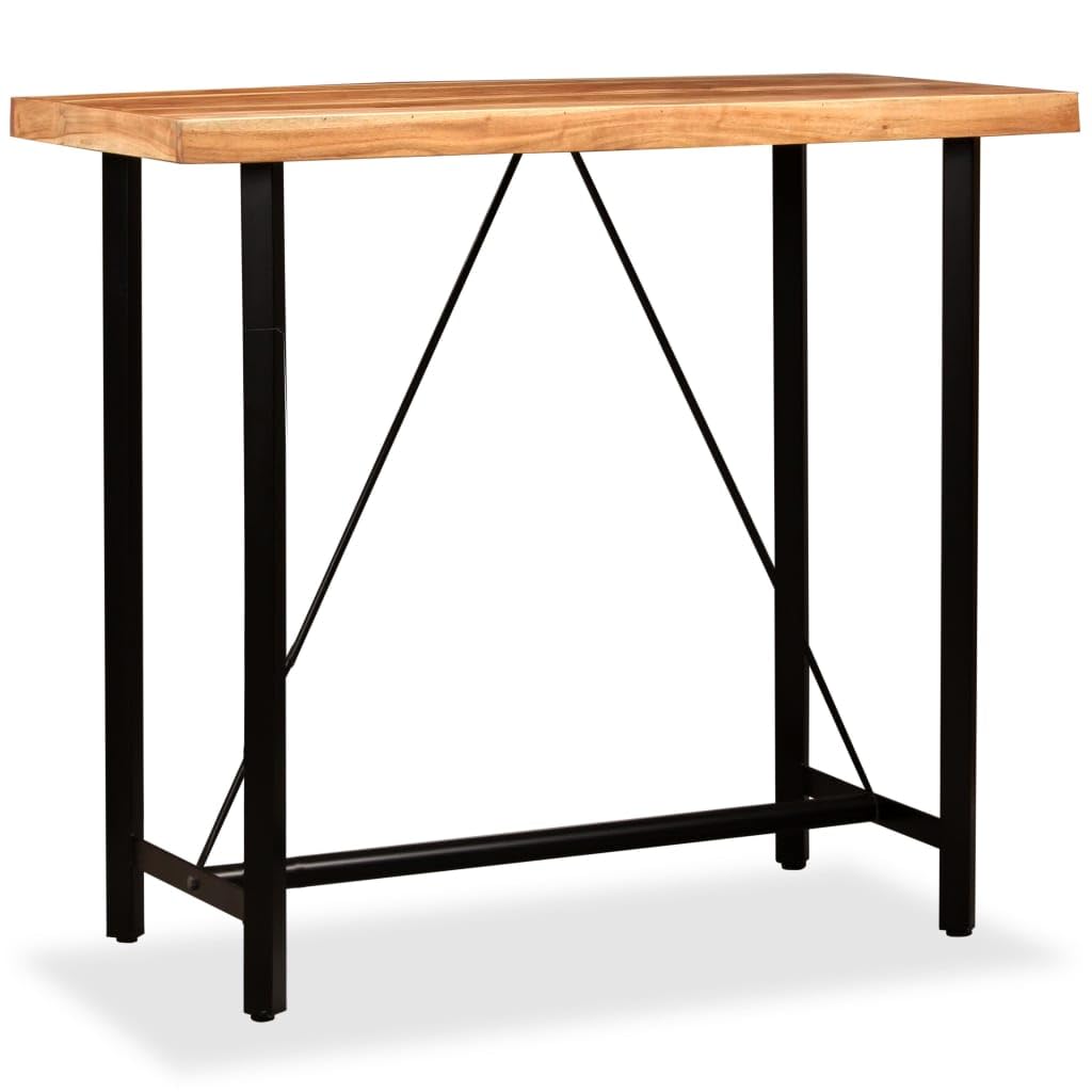 Solid Acacia Wood Bar Table 47.2