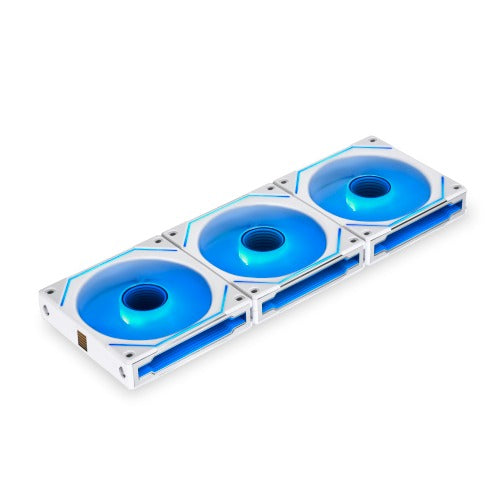 Lian Li UNI FAN Infinity SL INF120 3-Pack White RGB PC Case Fans with Controller - High Performance Cooling for Gaming PC Builds & Custom Water Cooling Systems